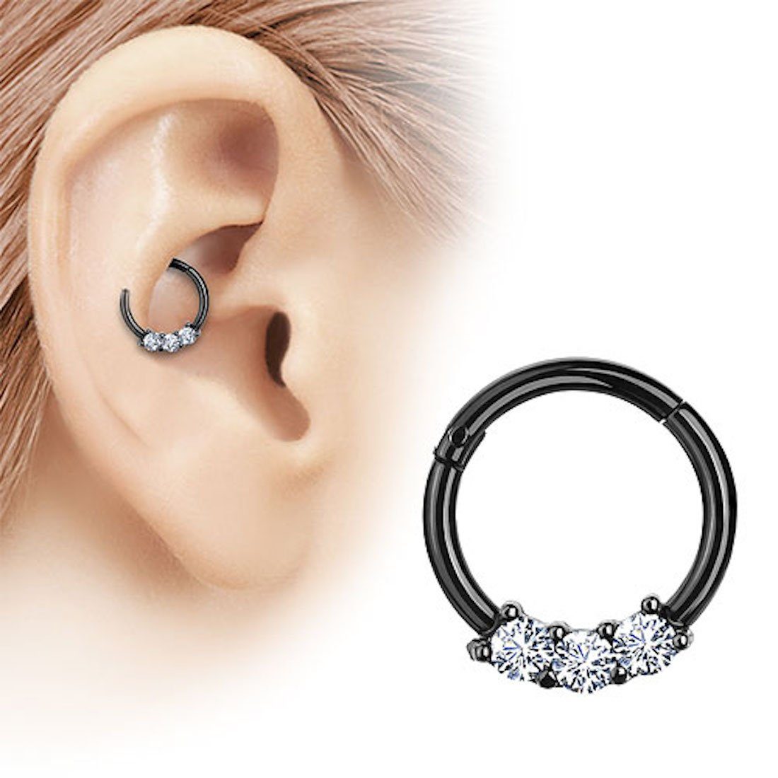 Taffstyle Nasenpiercing Piercing Segmentring Scharnier Clicker günstig online kaufen