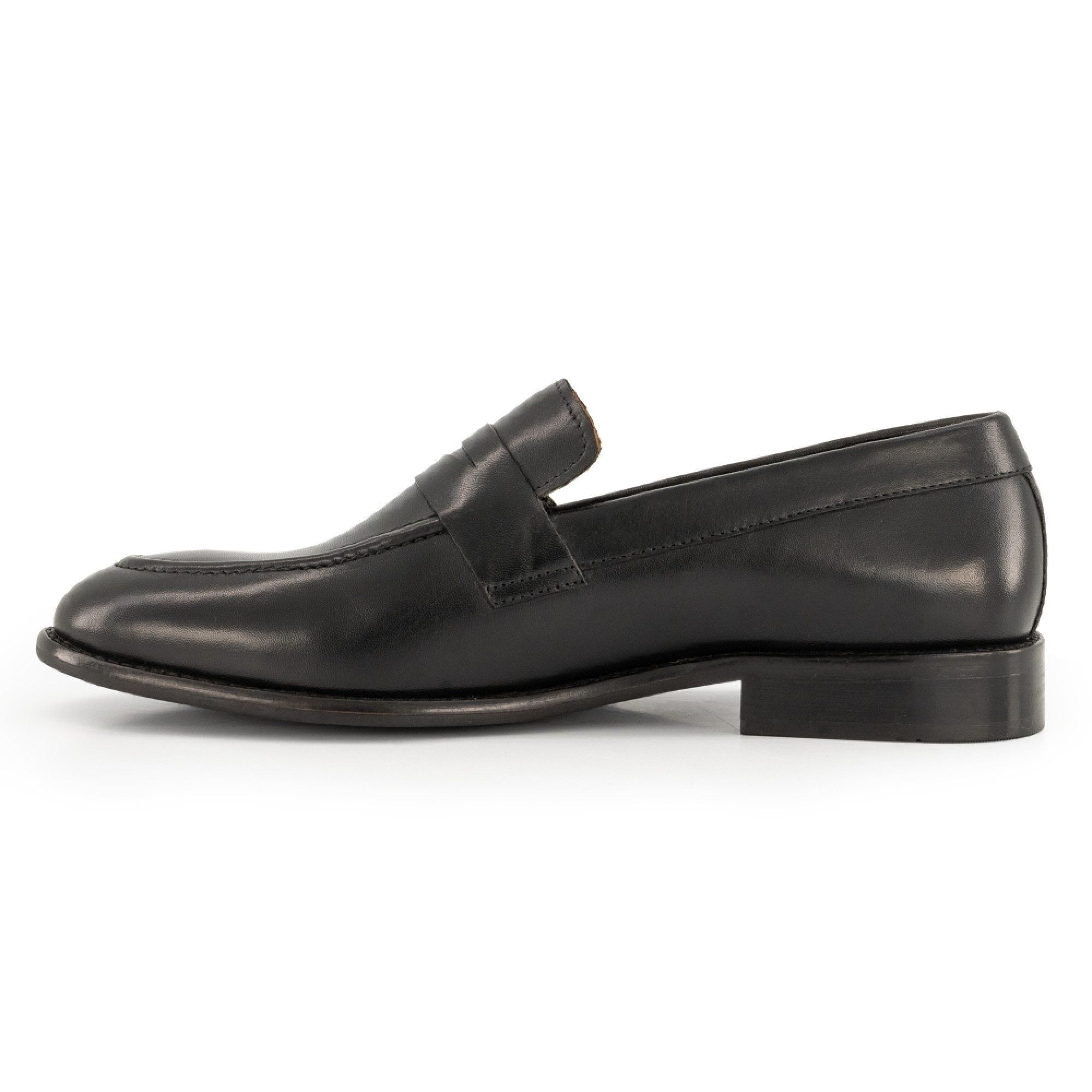 Prime Shoes Prime Shoes NIKO Herren Loafer Glattleder Crust-Black Loafer