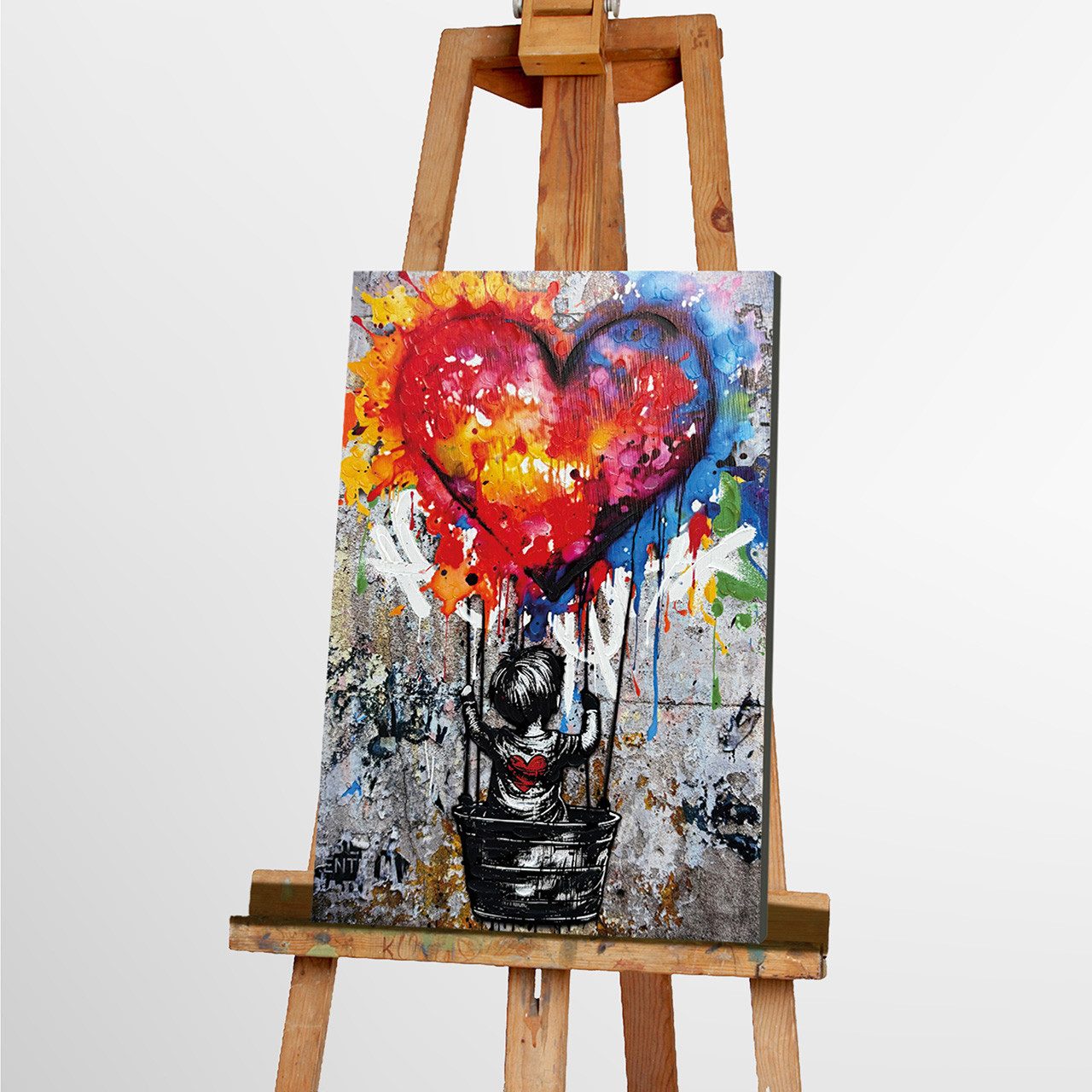 ArtUniverse Gemälde Love Balloon 60 x 90 cm, Menschenmotiv