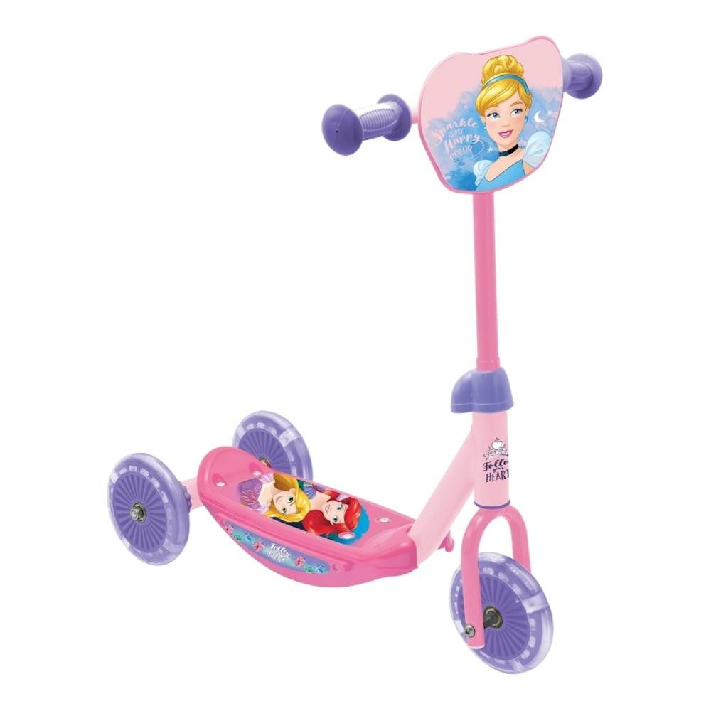 Cityroller Disney Princess 3-Rad-Kinderroller, Pink, Ab 3 Jahren, 2,1 kg