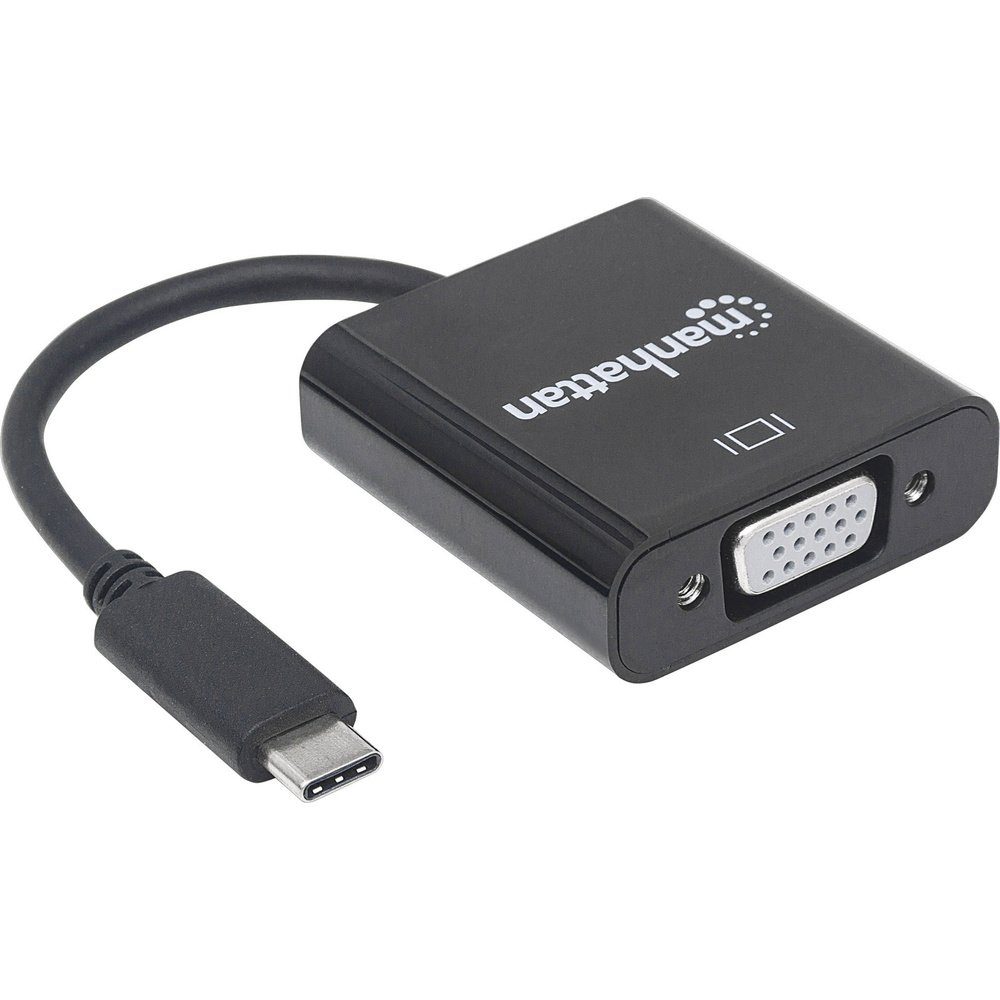 MANHATTAN Manhattan 151771 USB / VGA Adapter [1x USB 3.2 Gen 2 Stecker C (USB 3. TV-Adapter, 80.00 cm