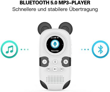 Gontence MP3-Player mit Lautsprecher für Kinder Cute Panda TFT-Bildschirm Radio Radio