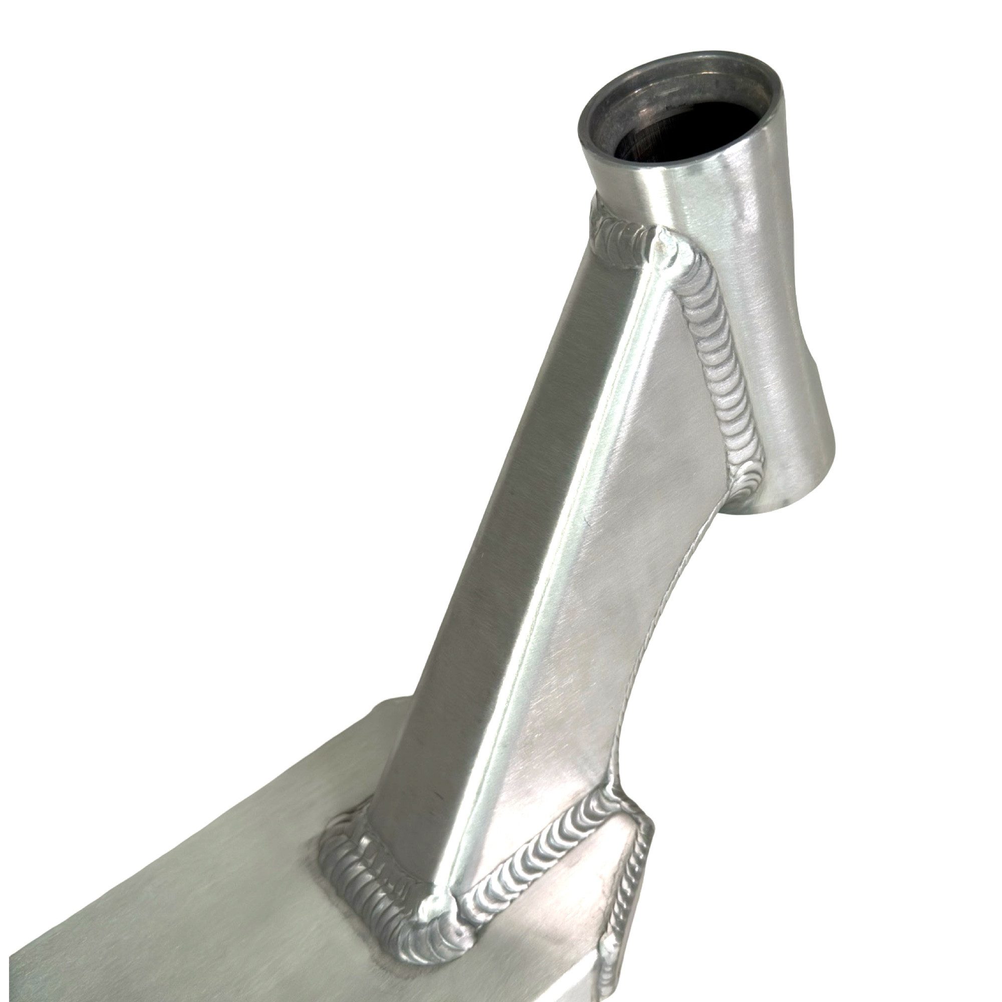 Apex Stuntscooter Apex Pro Stunt-Scooter Deck Silber gebürstet