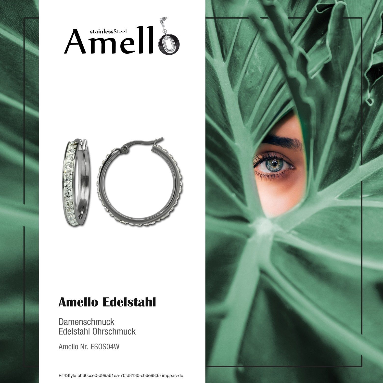 Amello Paar Creolen Amello Ohrringe Edelstahl günstig online kaufen