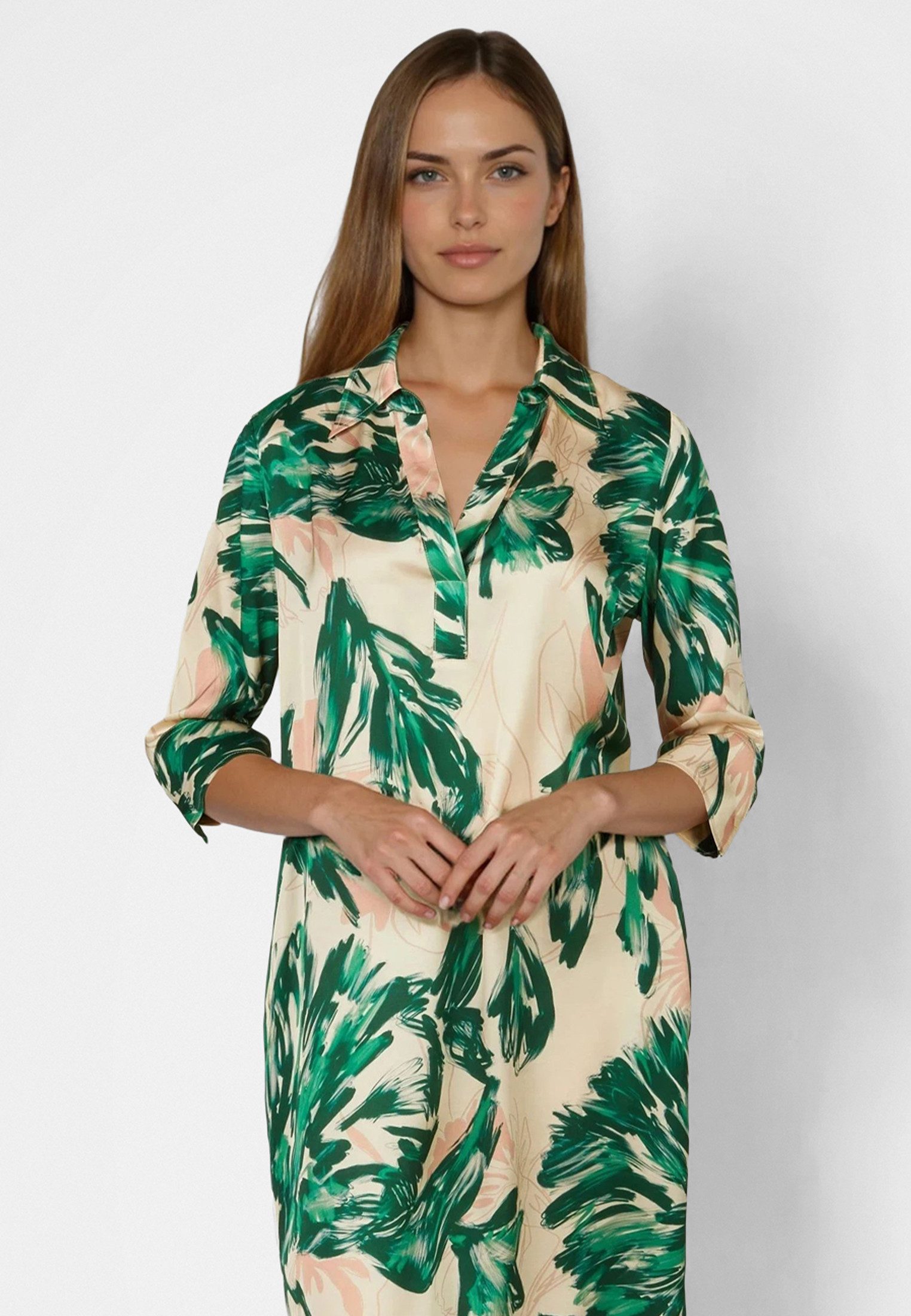 MARC AUREL Druckkleid mit grünem Print günstig online kaufen
