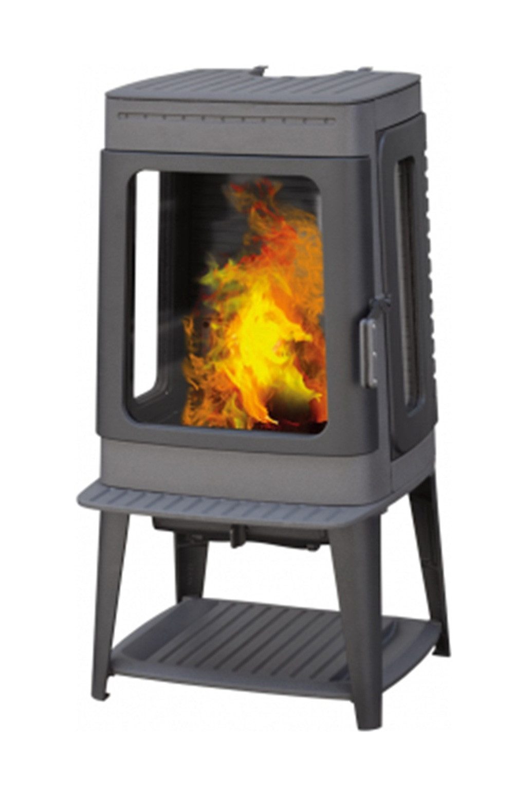 Plamen Kaminofen Design-Gusskaminofen Plamen Authentic 35N Herdplatte - ext. Zuluft, 11 kW