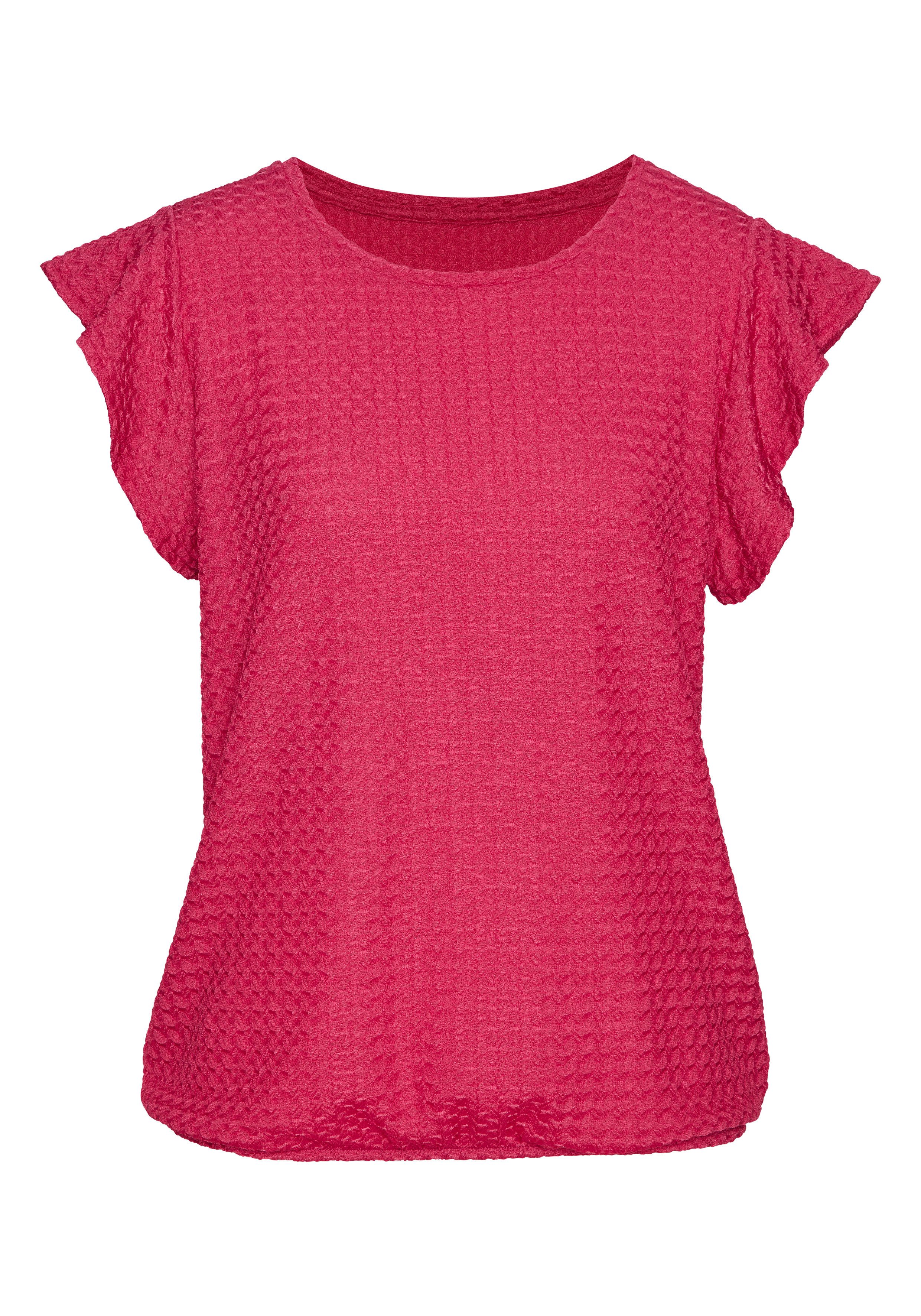LASCANA T-Shirt mit modischer Struktur Bügelfreie Polyester-Qualität. € 29,99, (€ 29,99 pro 1 Stk).