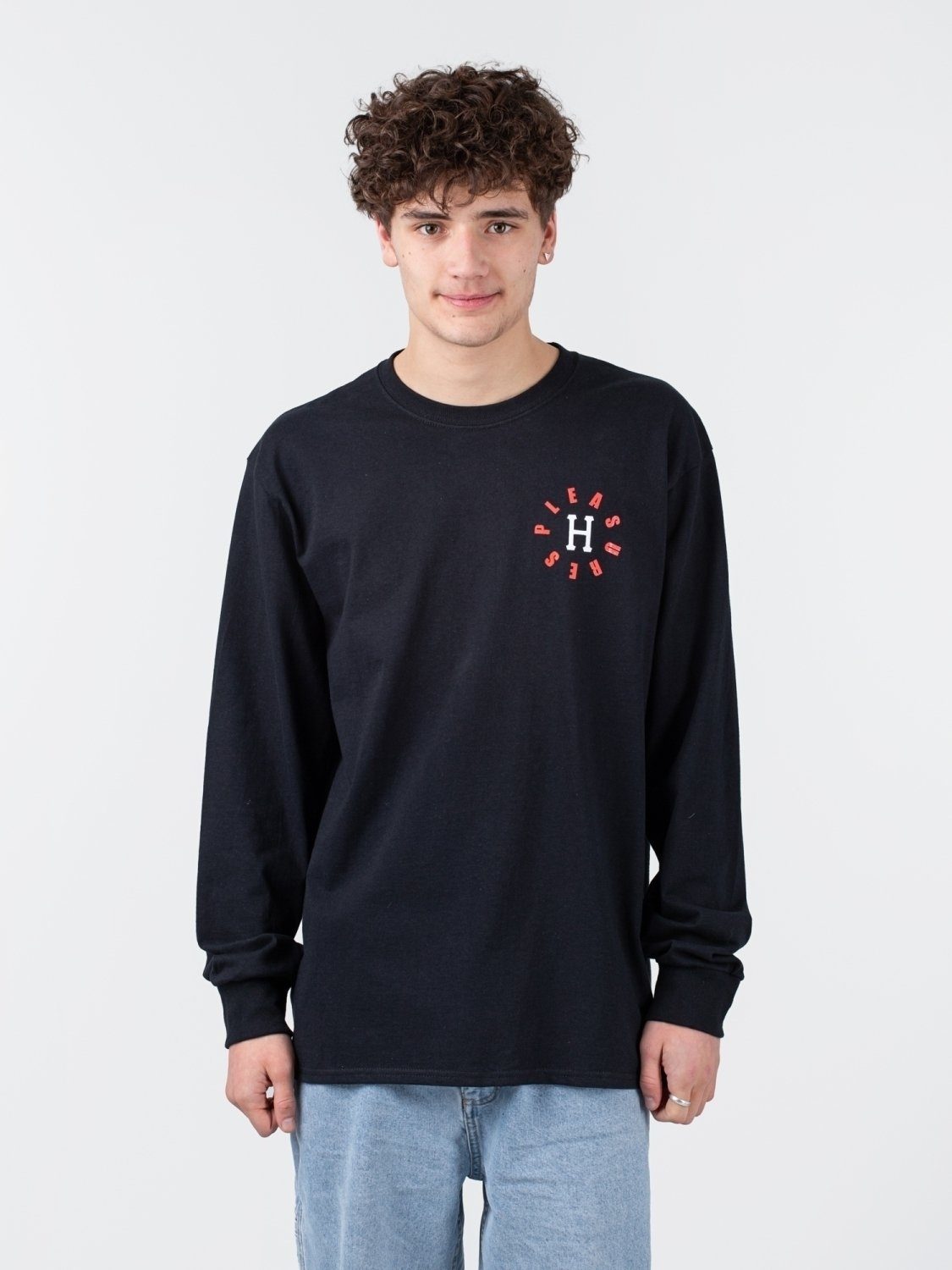 HUF Sweater HUF x Pleasures 12 Galaxies Longsleeve
