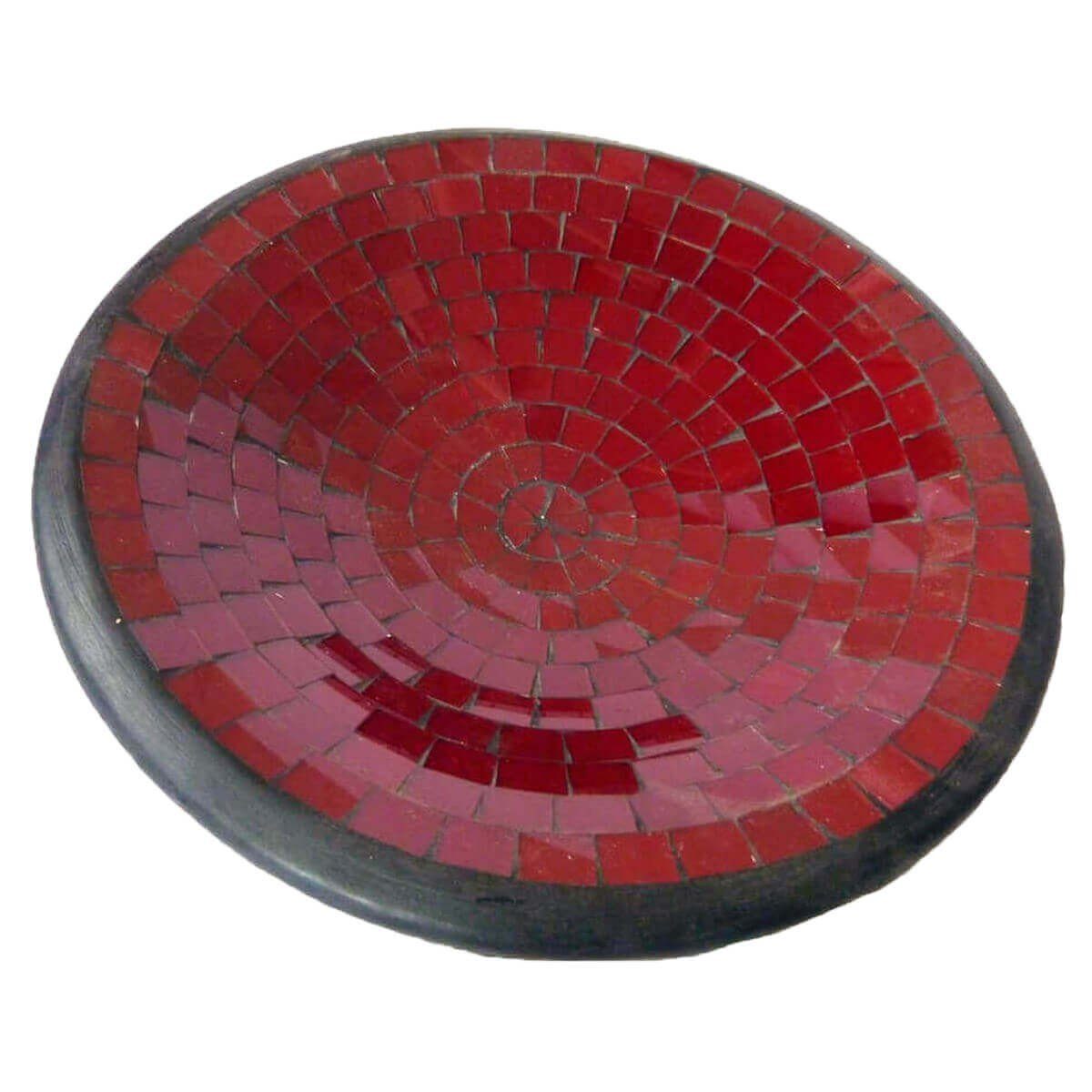 Dekoschale ø Stück) Rot ca. SIMANDRA Schale Rund 14 cm Mosaik (1