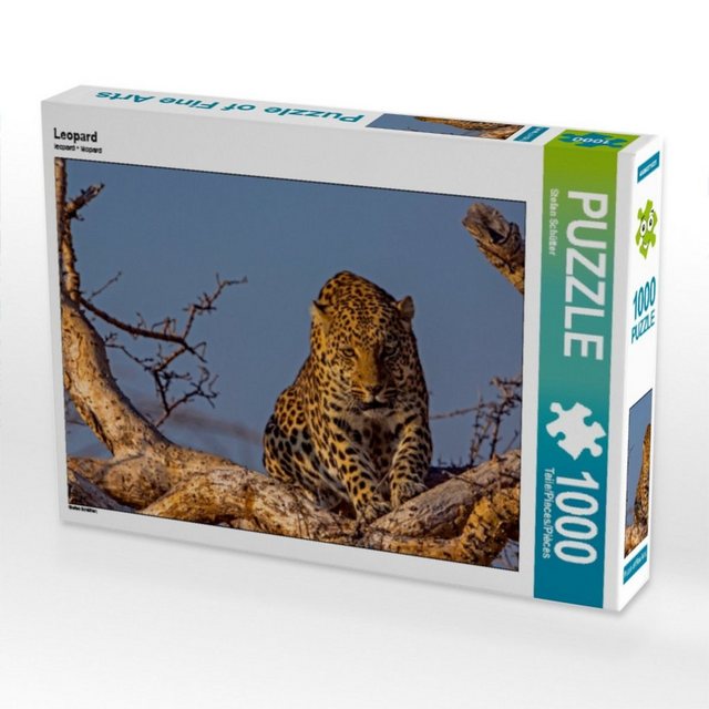 CALVENDO Puzzle »CALVENDO Puzzle Leopard 1000 Teile Lege-Größe 64 x 48 cm Foto-Puzzle Bild von Stefan Schütter«, 1000 Puzzleteile