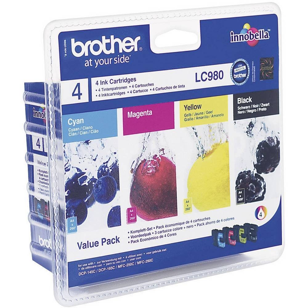 Brother Tintenpatronen Kombi-Pack LC980VALBP Tintenpatrone