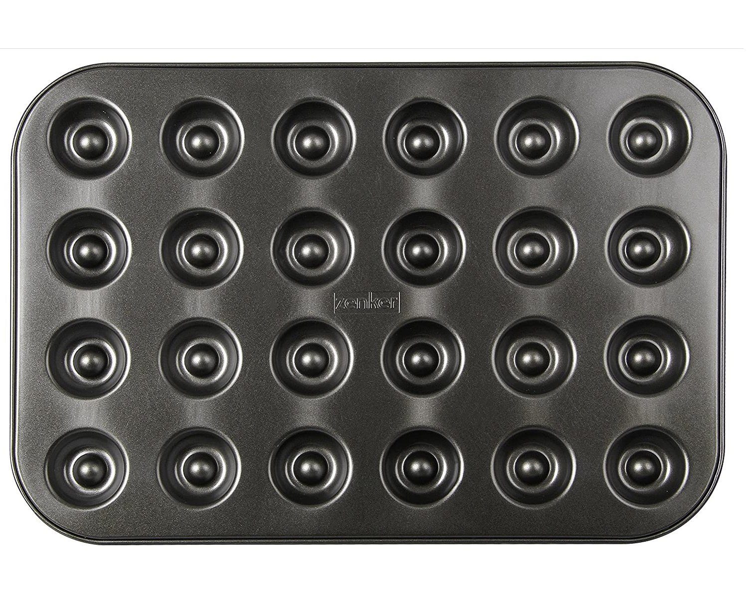 Zenker Backblech Backform für Husarenkrapfen & Engelsaugen, 38 x 27 cm, Antihaftbeschichtet, perfekt für gefüllte Kekse, 1 Stück