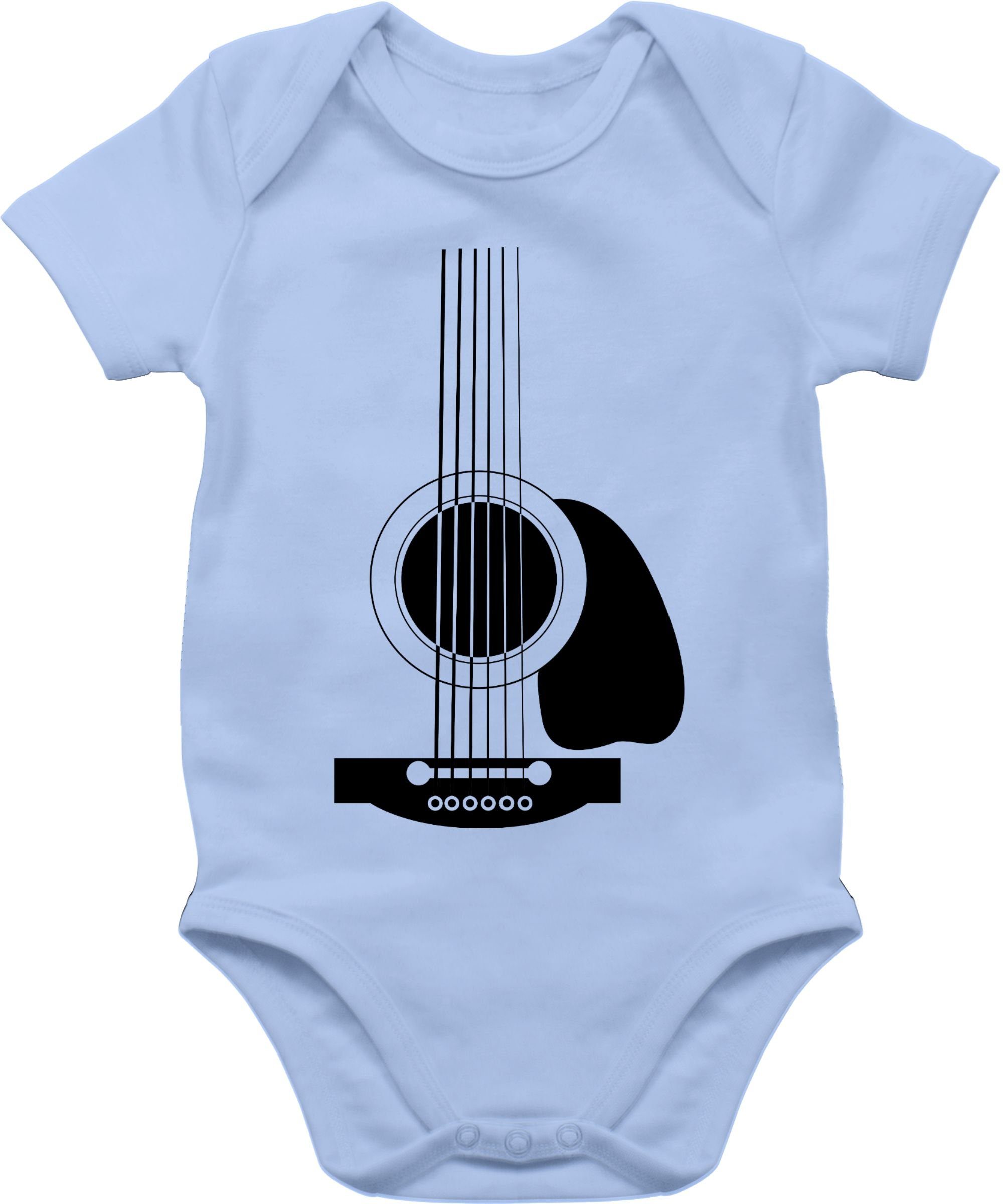 Shirtracer Shirtbody Baby & Gitarren Mädchen 2 Strampler Junge Body Babyblau
