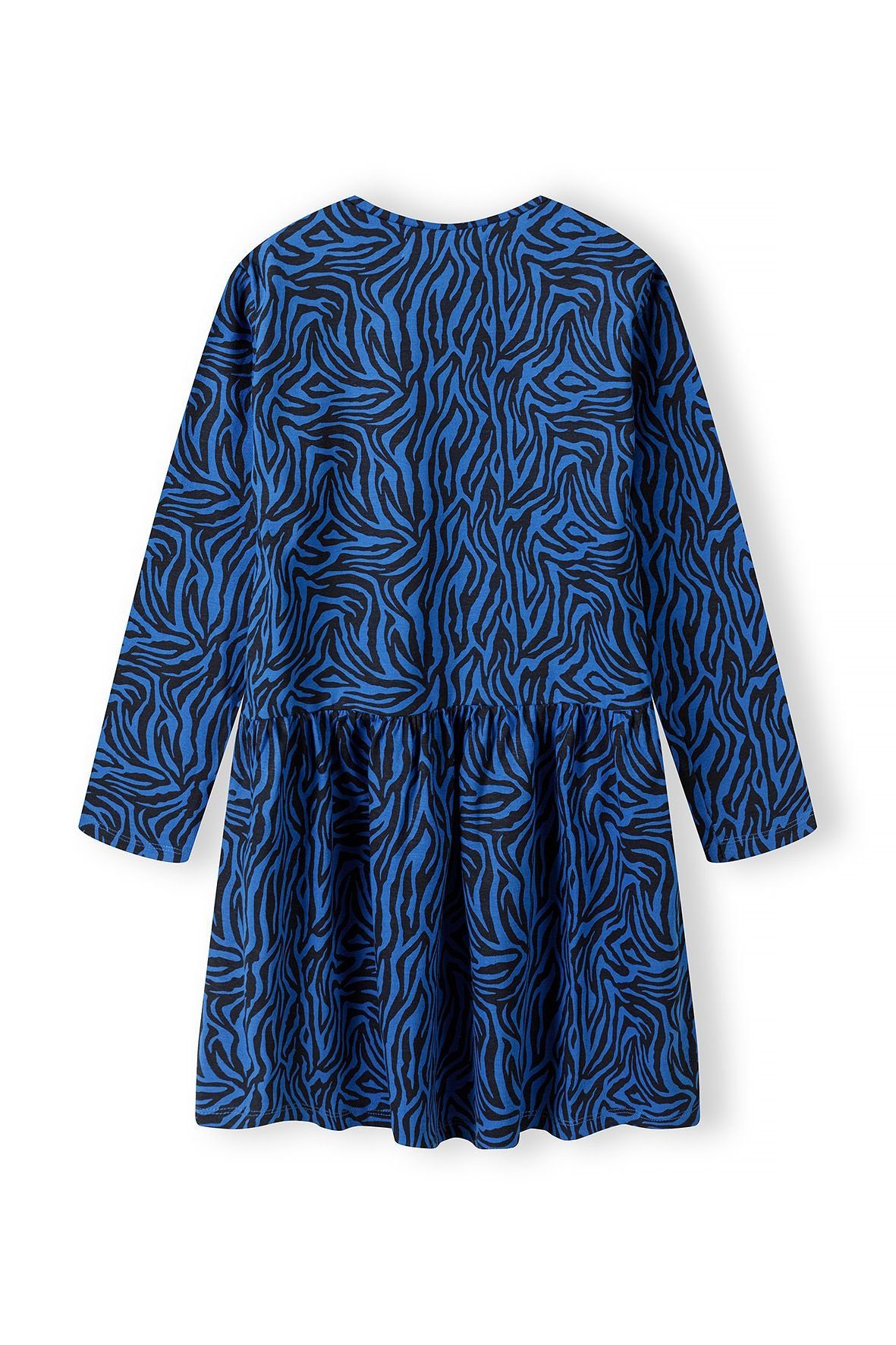 Langarmkleid (3y-14y) MINOTI Jerseykleid Königsblau mit Print