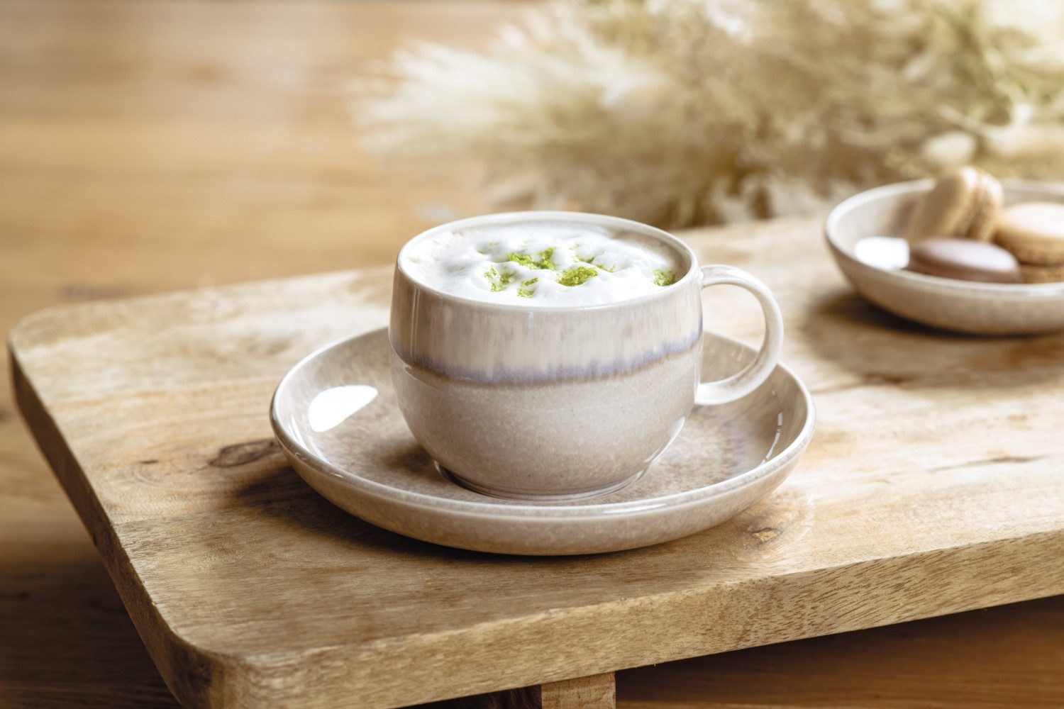 Villeroy & Boch Tasse Perlemor Sand, Porzellan, Spülmaschinengeeignet