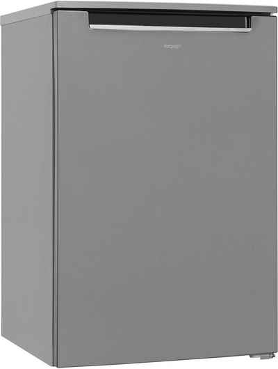 exquisit Kühlschrank KS15-4-E-040D inoxlook, 85,0 cm hoch, 55,0 cm breit, Energieeffizienzklasse D, 116 Liter Nutzinhalt, 4 Sterne Gefrieren