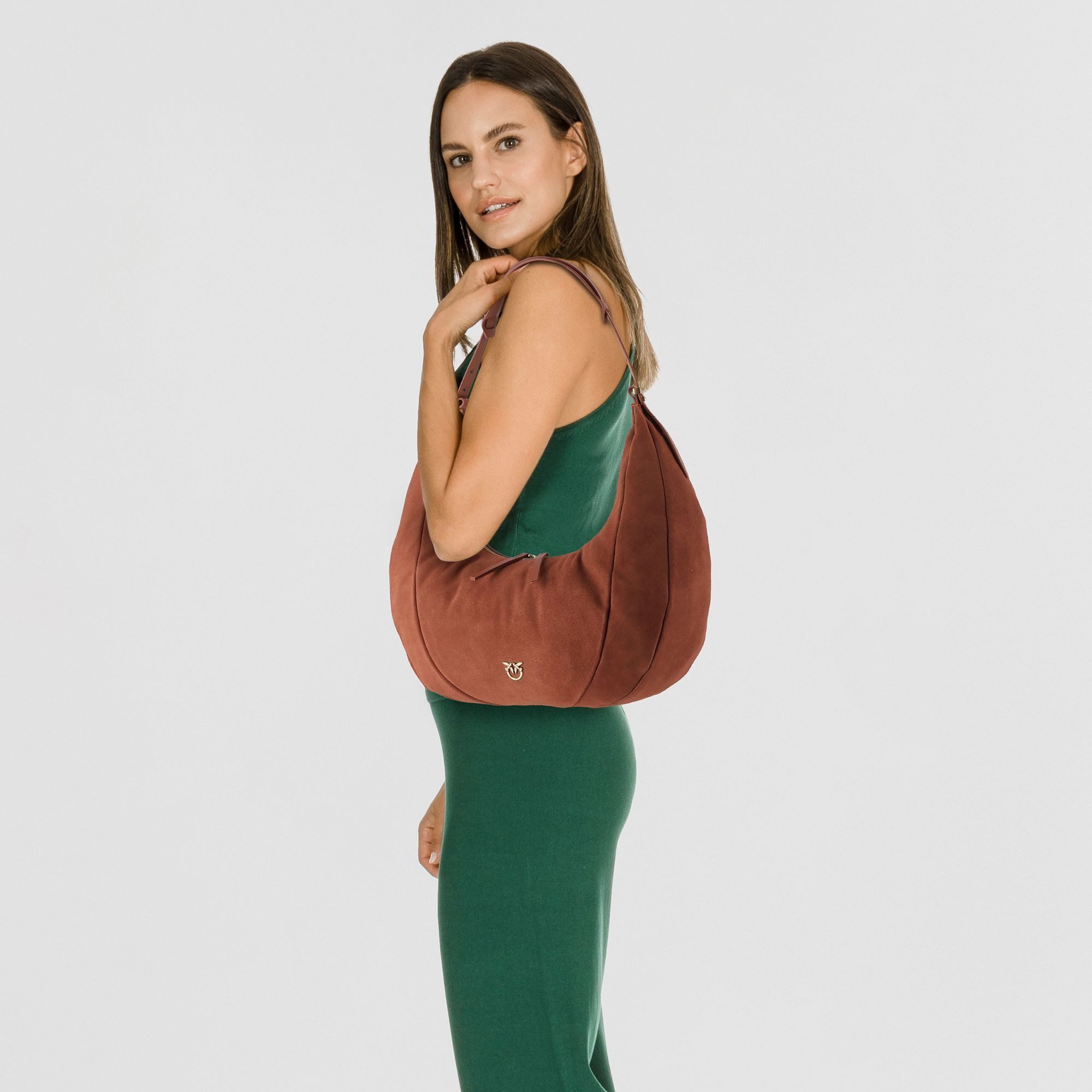 PINKO Schultertasche Slouchy, Leder
