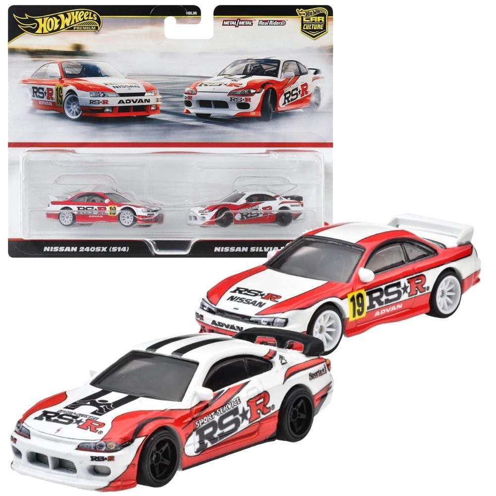 Hot Wheels Spielzeug-Rennwagen Nissan 240SX S14 + Nissan Silvia S15 Hot Whe günstig online kaufen