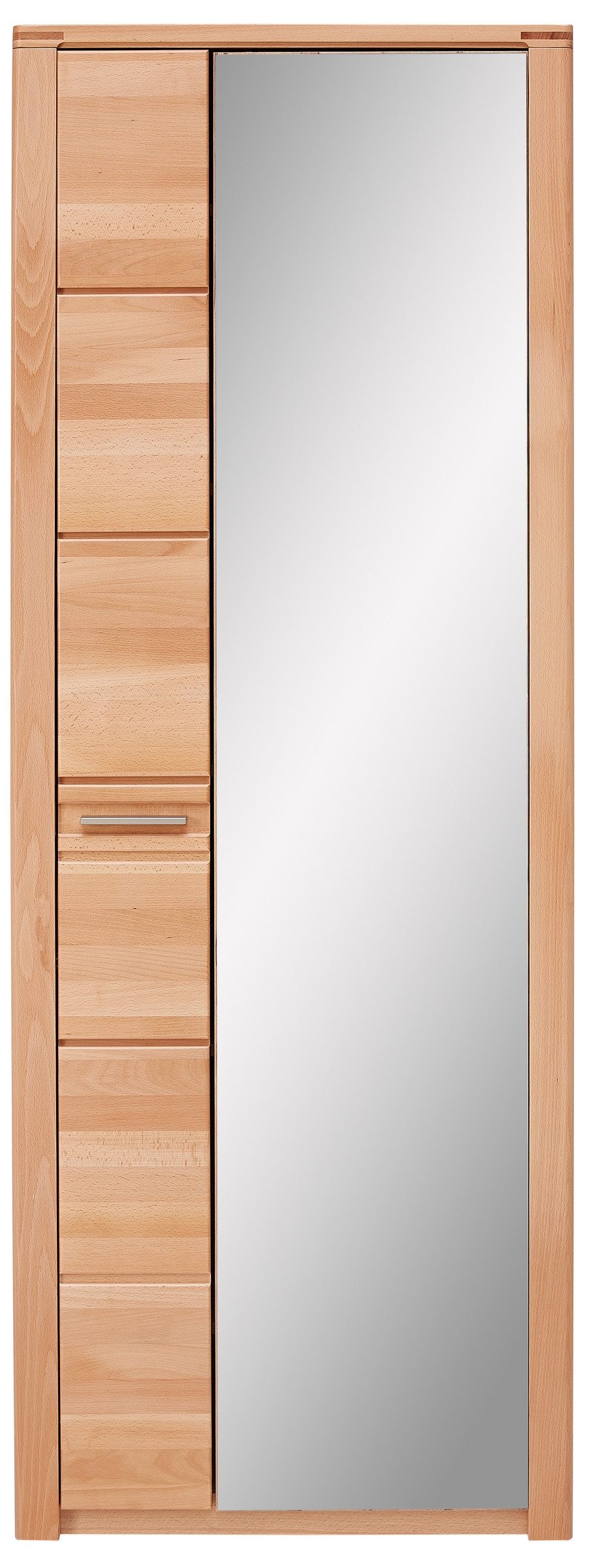 freiraum Garderobenschrank Nature One 2 Türen, 5 Böden, soft-close, Kernbuche teilmassiv - 74x201x40cm B/H/T