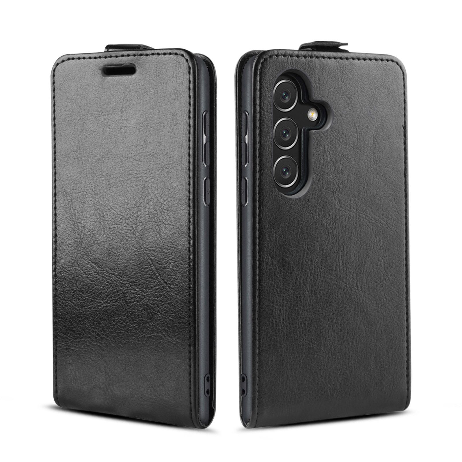 Tec-Expert Handyhülle Klapp Hülle für Samsung Galaxy A34 5G 6.6 Zoll, 6.6", Tasche Klapphülle Case mit Kartenfach Fliphülle vertikal