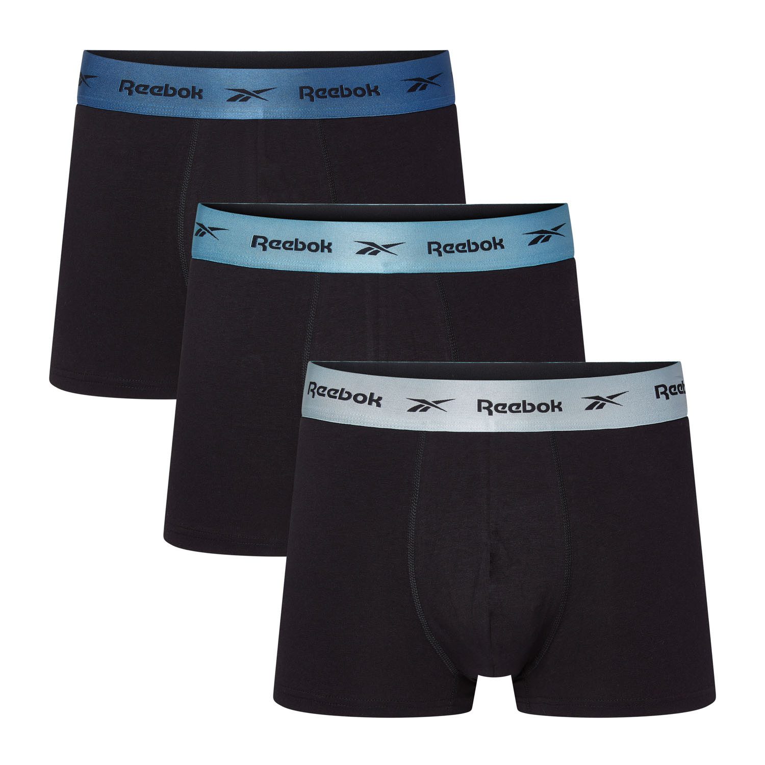 Reebok Trunk Hirst (3er Pack) ohne Eingriff, Metallic-Logobund