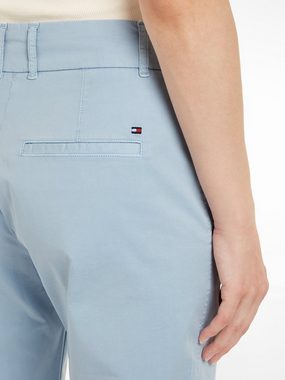 Tommy Hilfiger Chinohose CO BLEND GMD SLIM STRAIGHT CHINO mit Logostickerei