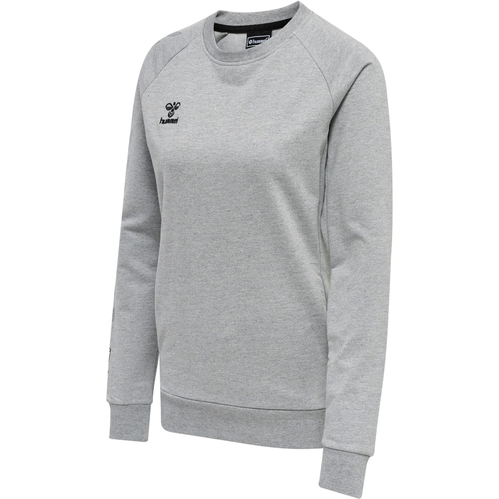 hummel Fleecepullover Hummel Damen Pullover hmlMOVE Grid Cot. Sweatshirt 214789