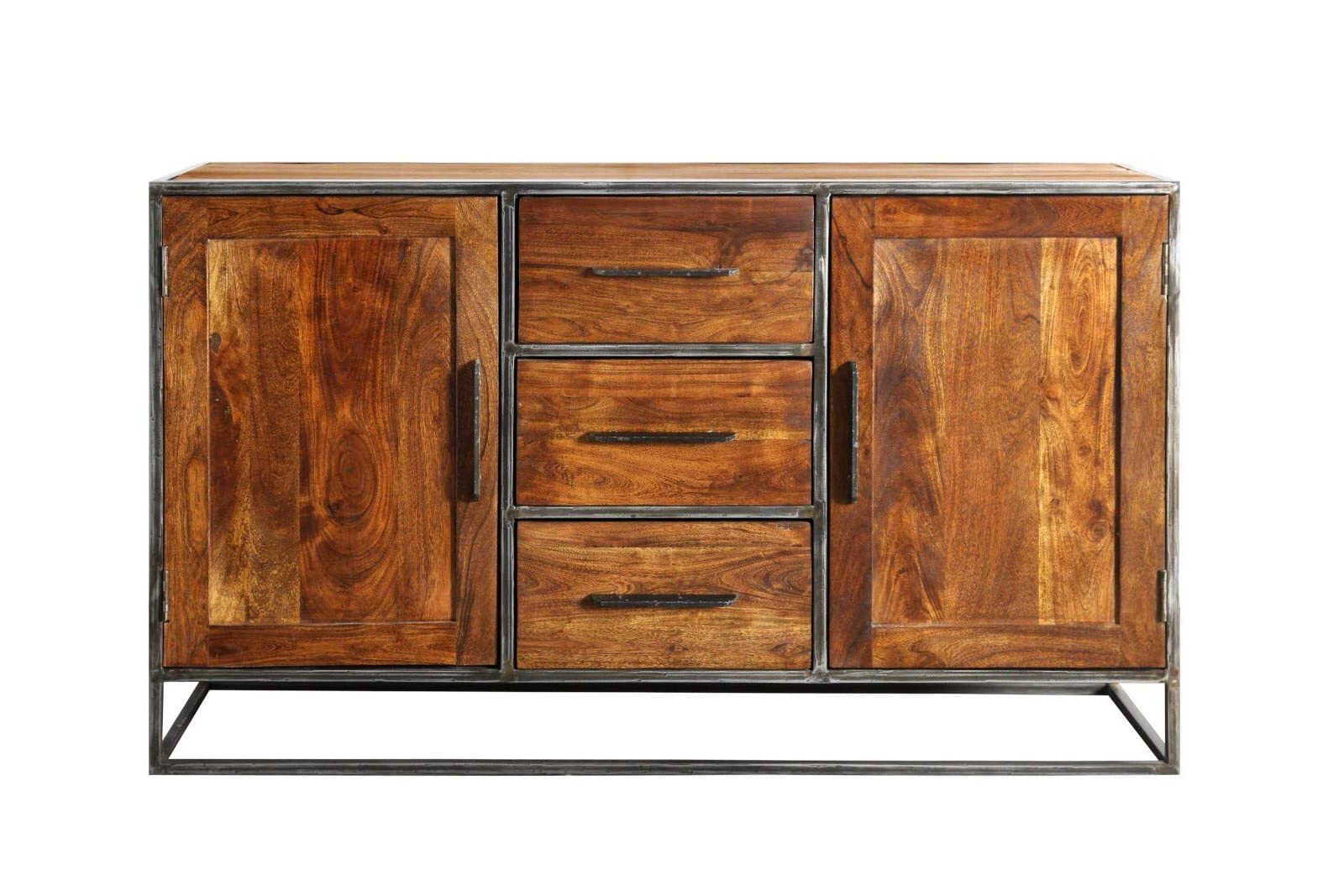 Liadomo Sideboard Oklahoma, rustikales Sideboard, inkl. 3 Schubladen, 2 Türen, in zwei Farbtönen erhältlich nougat | nougat