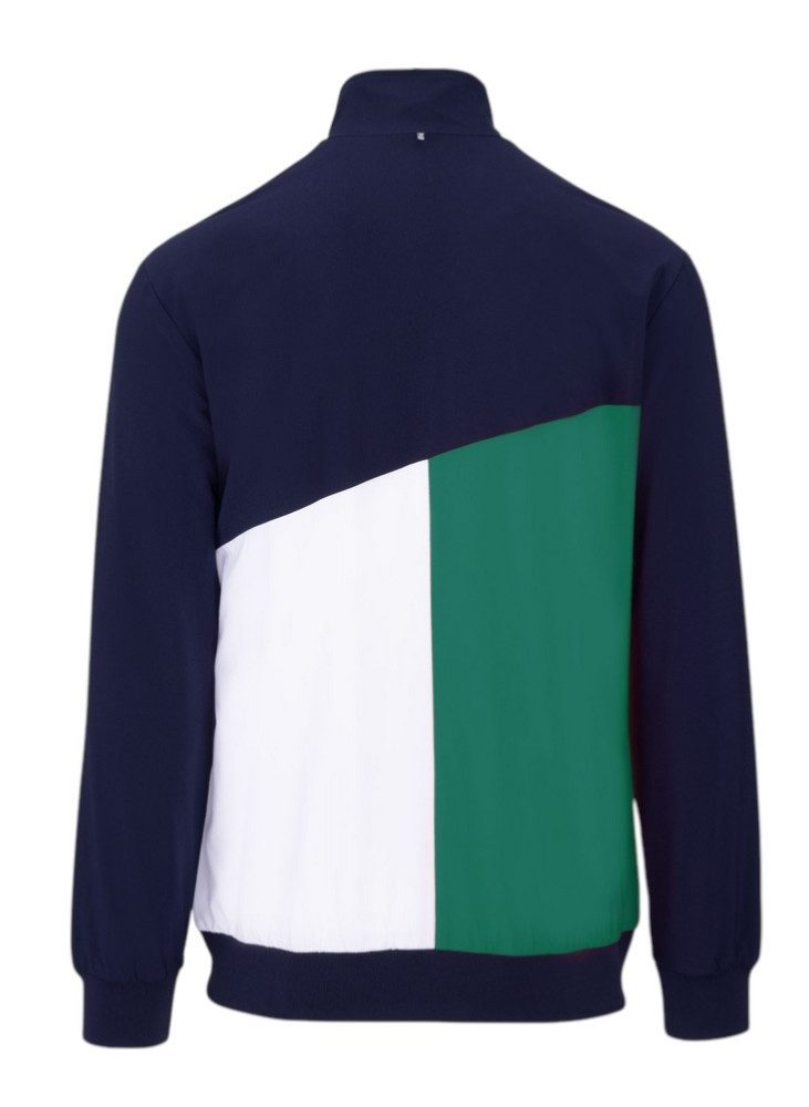 Fila Tennisjacke Marcus (Full Zip, Stehkragen, 100% Polyester) navyblau/grün/weiss