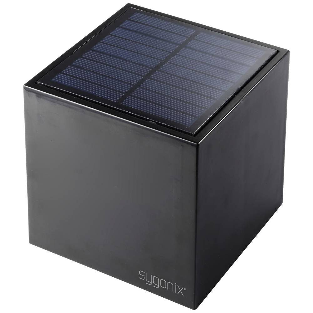 Sygonix LED Solarleuchte Solar Akkubetrieb, Wandleuchte, unten nach Mit Lichtaustritt Schalter