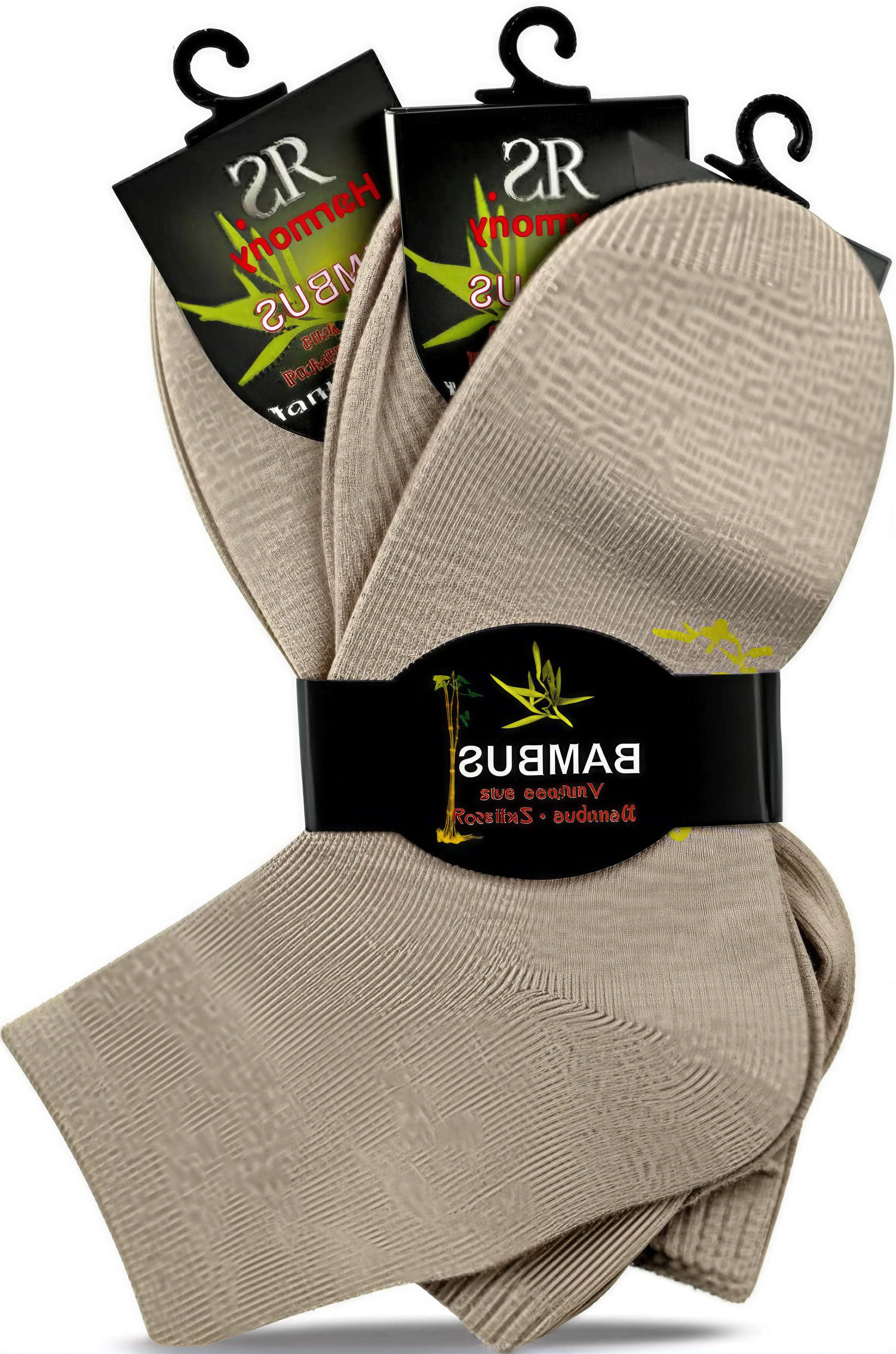 Riese Strümpfe Basicsocken Kurzschaftsocke BAMBUS (Spar-Pack, 3-Paar, 3 Paare) aus Bambus Viskose