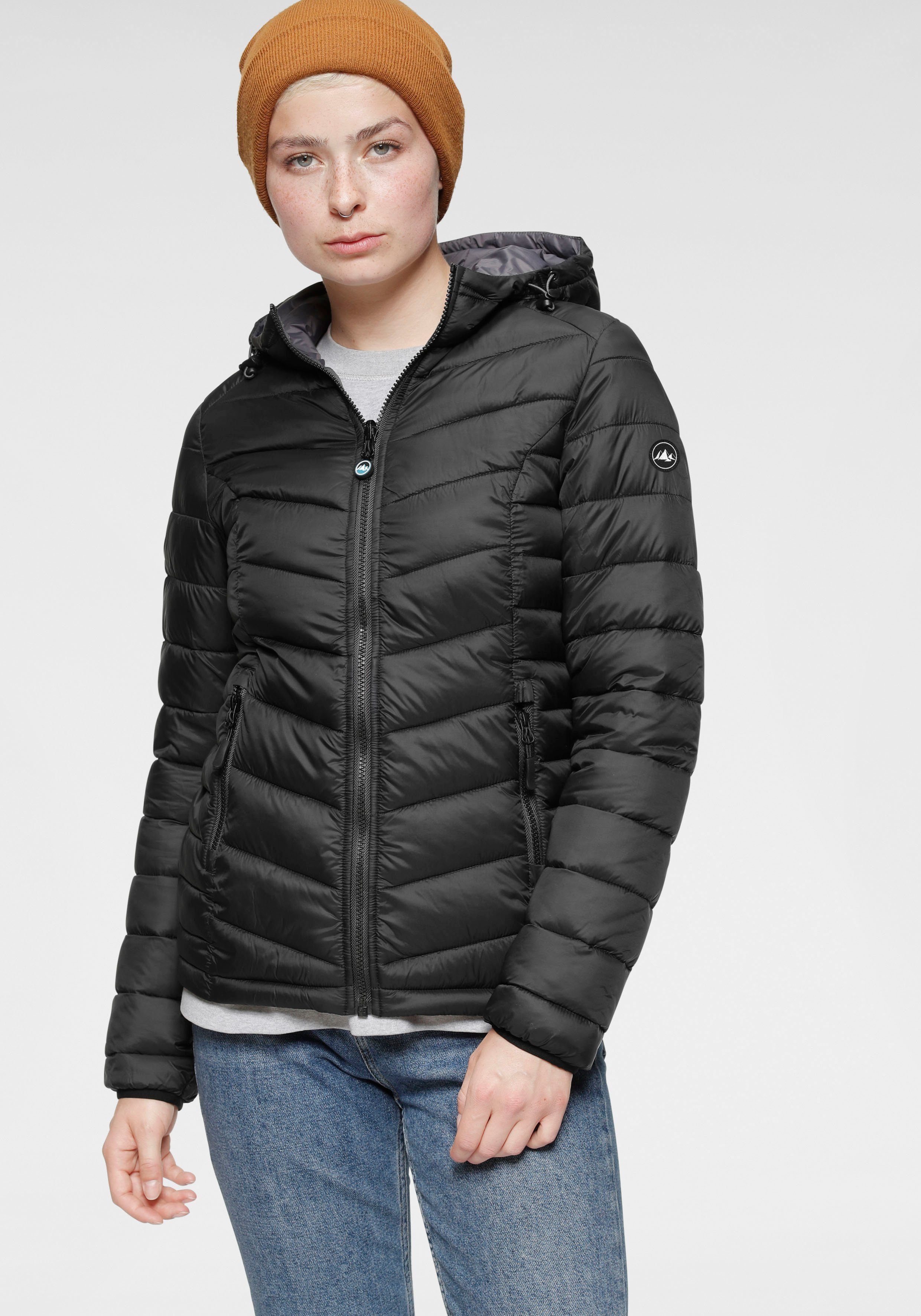 Polarino Steppjacke schwarz (Steppjacke aus nachhaltigem Material)