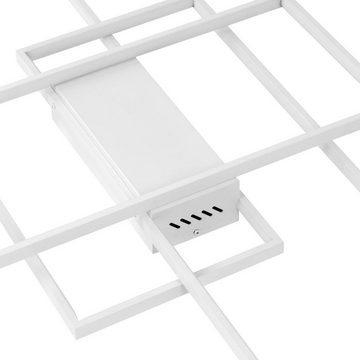 Uniprodo Pendelleuchte Deckenleuchte 3 Rechtecke Deckenlampe modern Wohnzimmer Fernbedienung