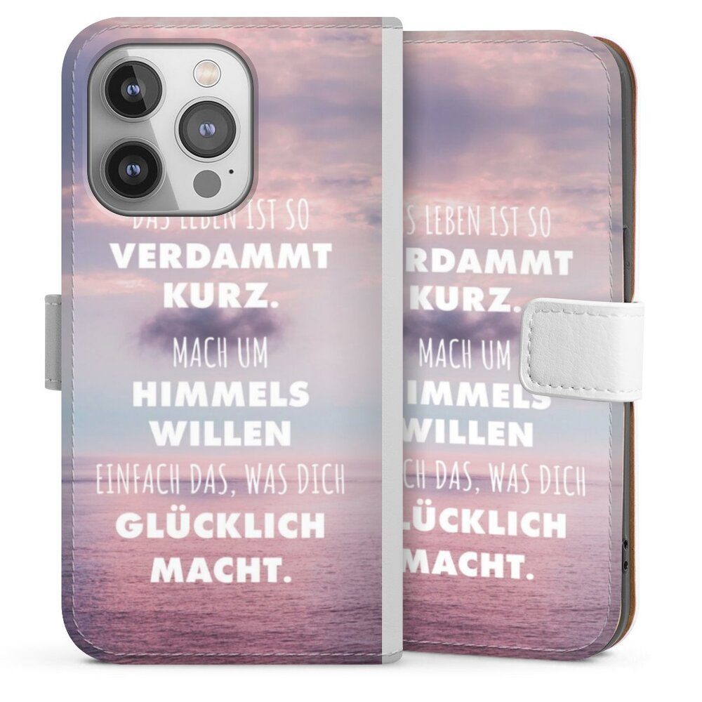 DeinDesign Handyhülle Glück Spruch Statement Das Leben Ist So Verdammt