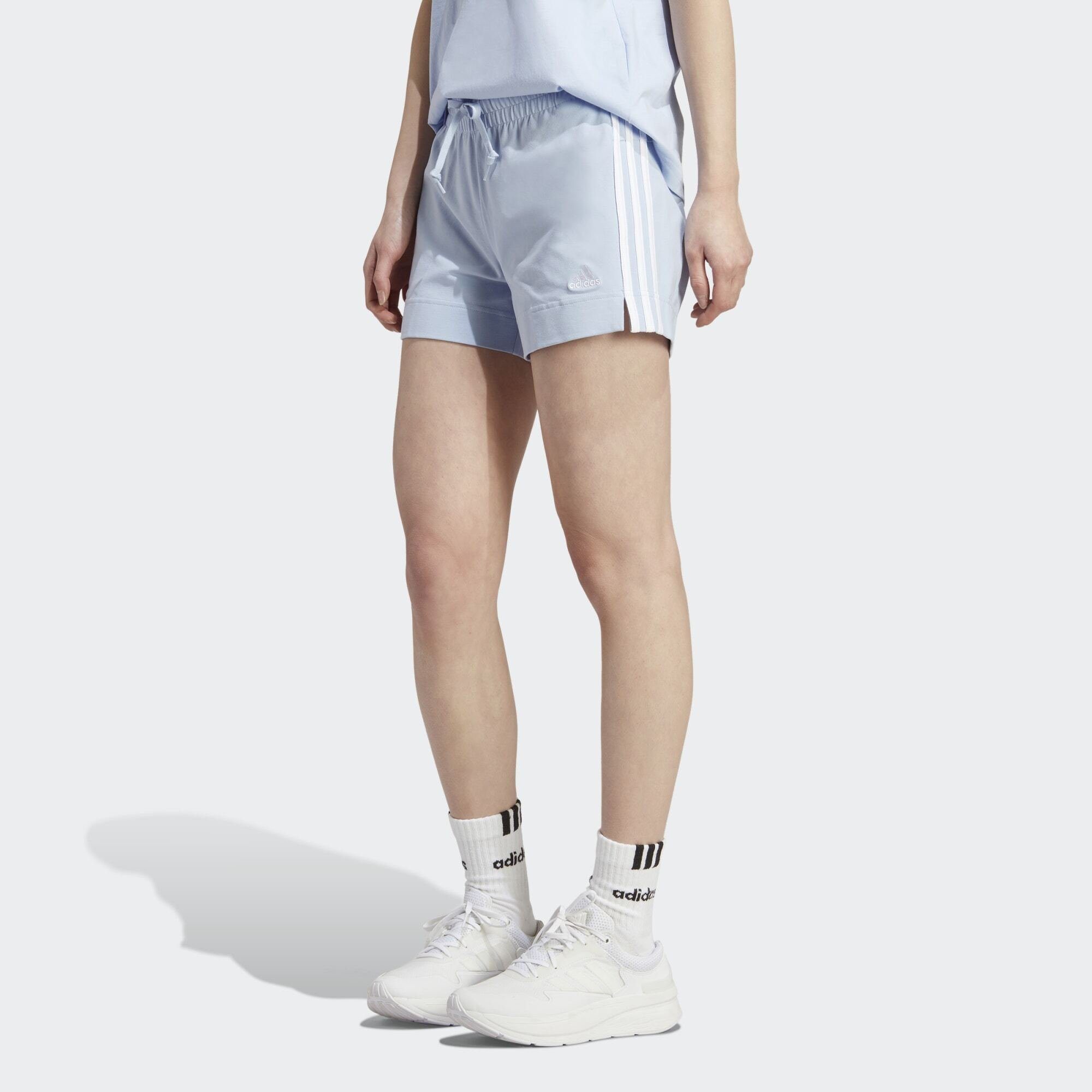 adidas Sportswear Shorts ESSENTIALS SLIM 3-STREIFEN SHORTS Blue Dawn / White