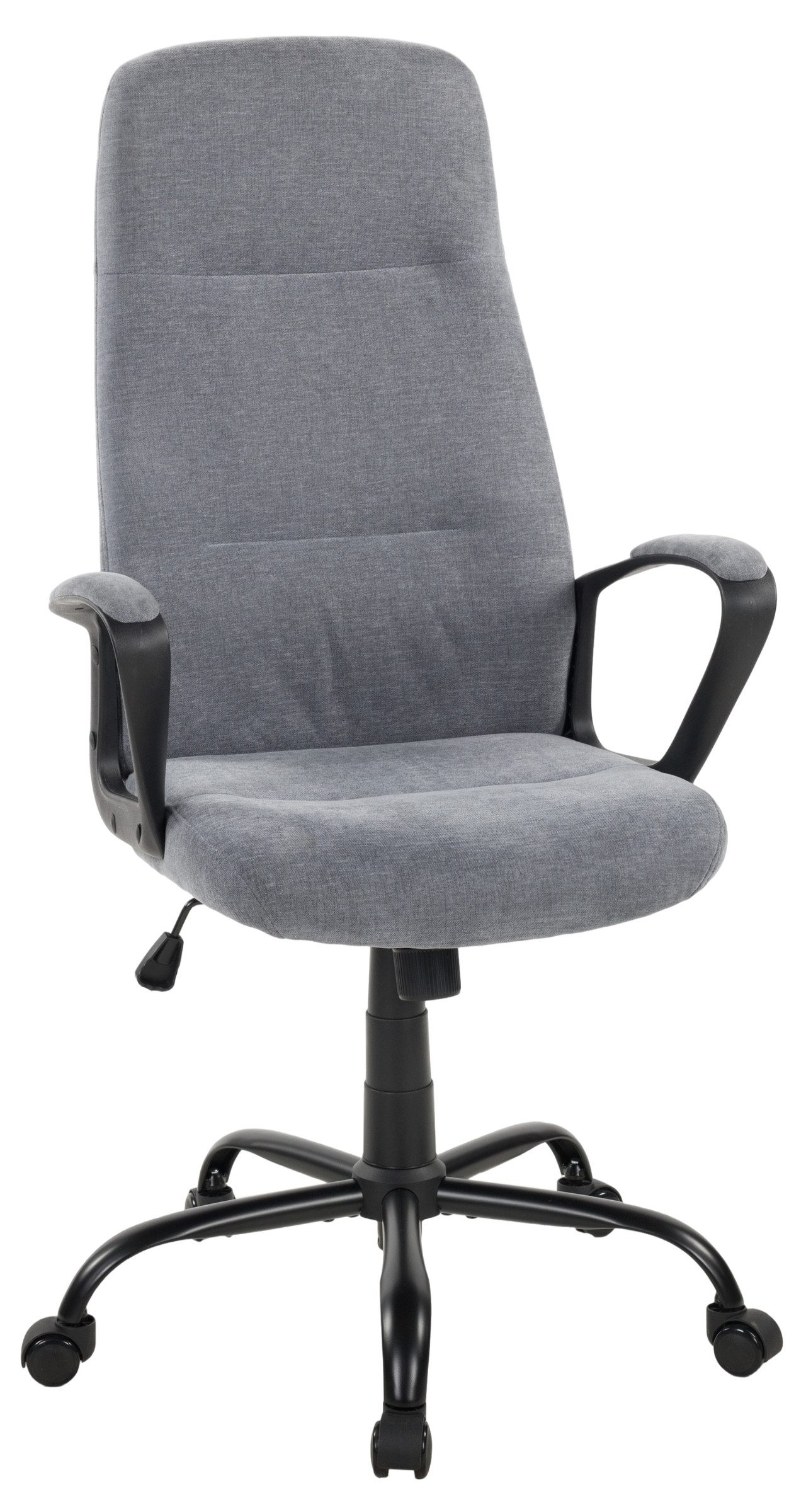 Duo Collection Chefsessel Merlin, ergonomisch, kieselgrau, Webstoff - 64x111x64cm (BxHxT)