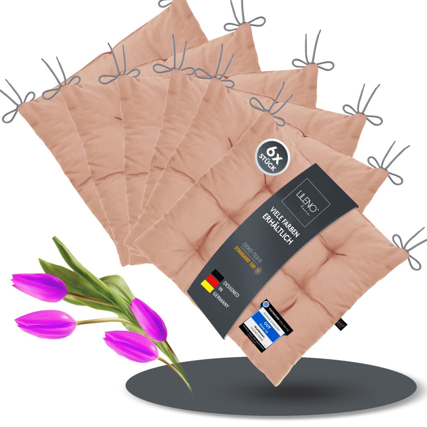 LILENO HOME Stuhlkissen Sitzkissen für Gartenstuhl, günstig online kaufen