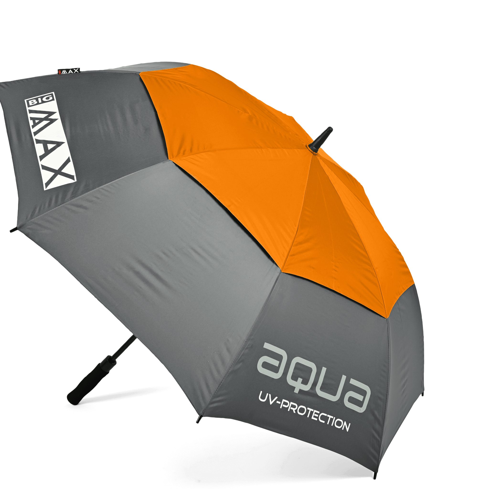 BIG MAX Golfregenschirm I-Dry Aqua Golf-Regenschirm mit UV-Schutz (132 cm), UV- und Sonnenschutz, besonders leicht durch Kohlefaser Stiel