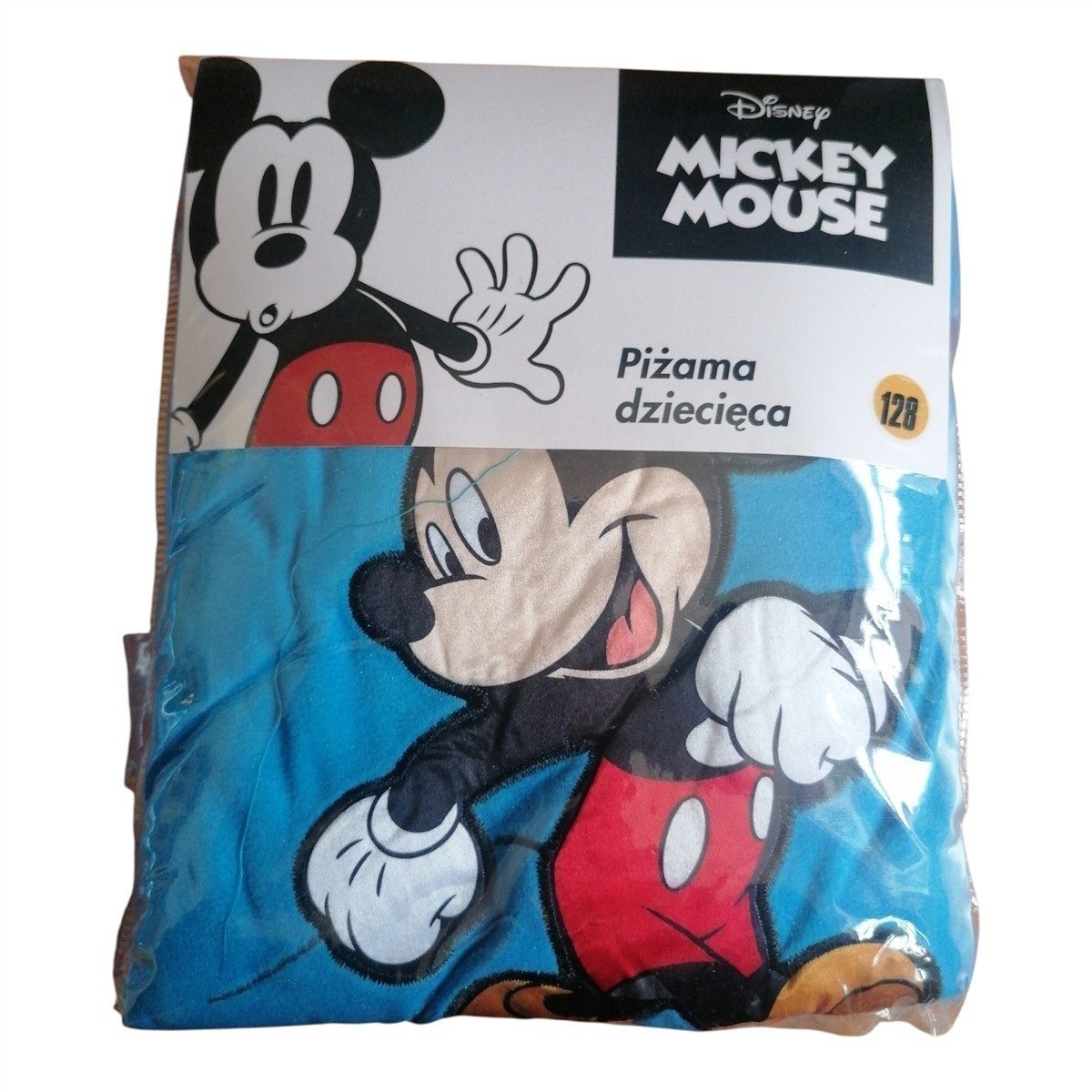 Disney Mickey Mouse Pyjama Mickey Mouse Pyjama lang, Velours, blau (Set, 2 tlg., Langarm- Pyjama bestehend aus Oberteil und Hose)