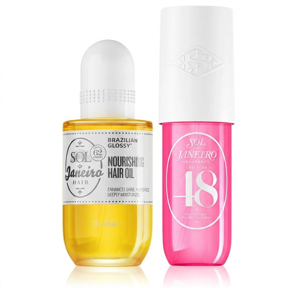Sol de Janeiro Haaröl Sol de Janeiro Hair Oil und Cheirosa 48 Mist Pflege Duo, Pflege und Duft für Haar und Körper in einem abgestimmten Duo