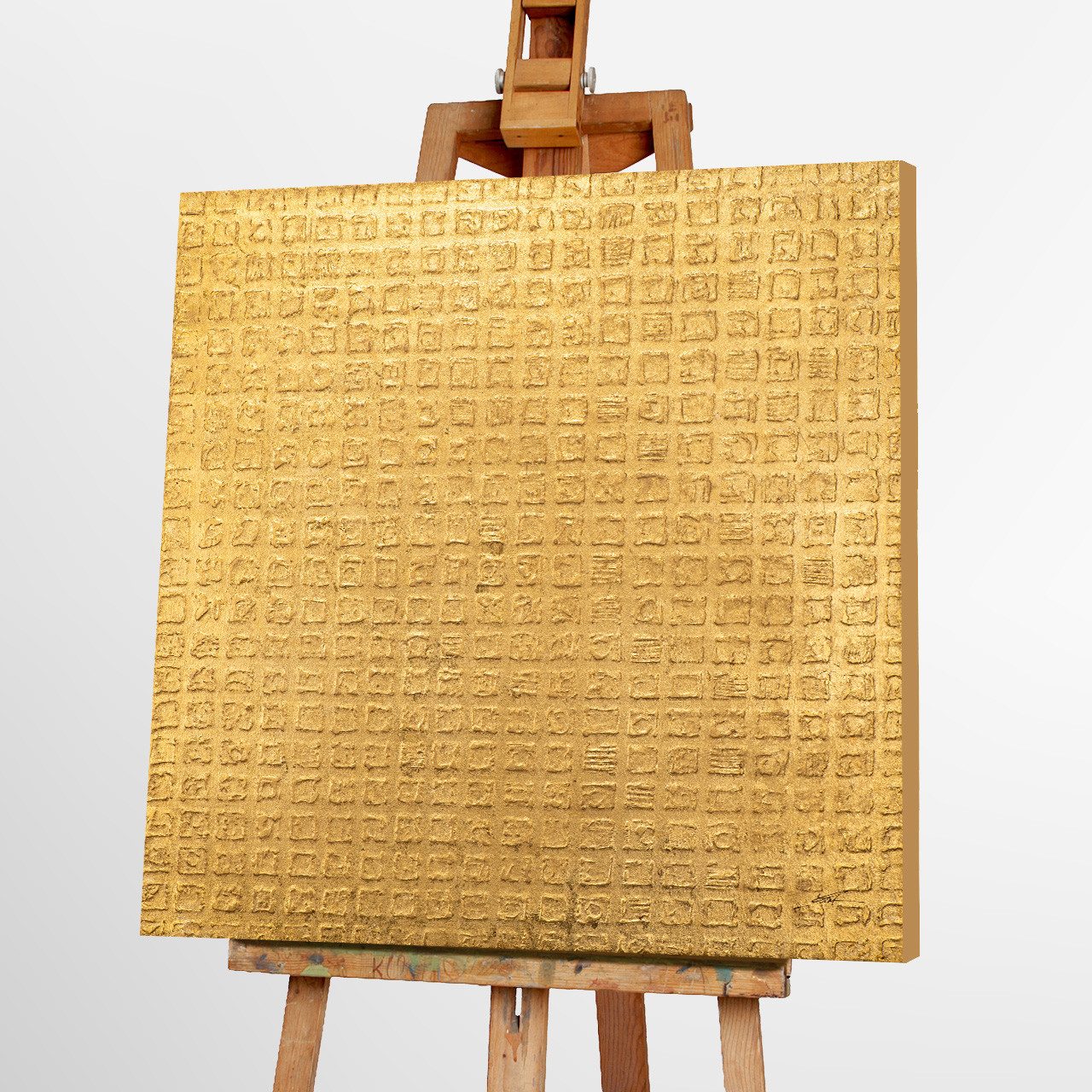ArtUniverse Gemälde Goldene Reflektionen 100x100 cm günstig online kaufen