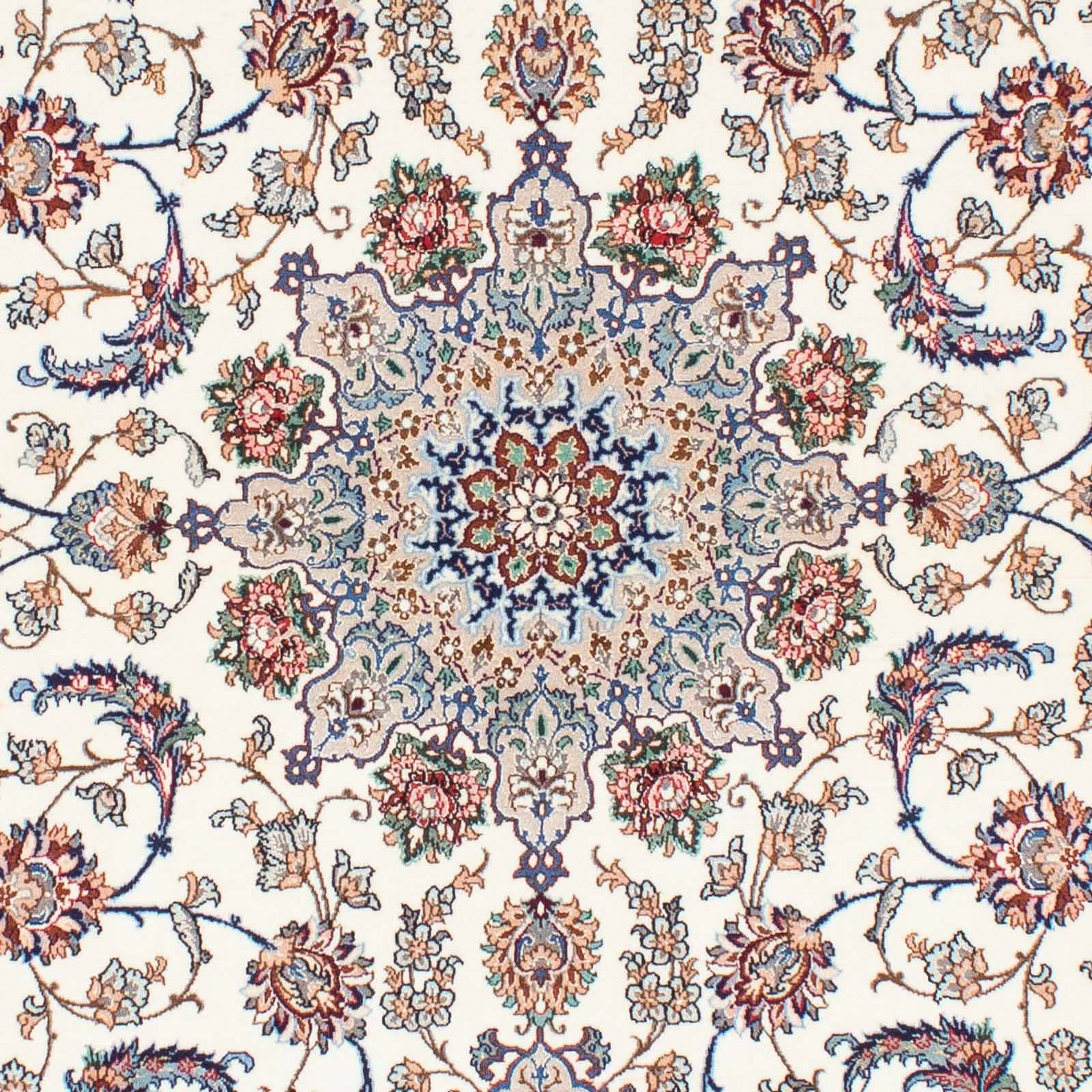 Orientteppich Perser Höhe: - - cm Isfahan - morgenland, mit Handgeknüpft, - 145 rechteckig, 230 6 mm, Premium beige, Einzelstück x Wohnzimmer, Zertifikat