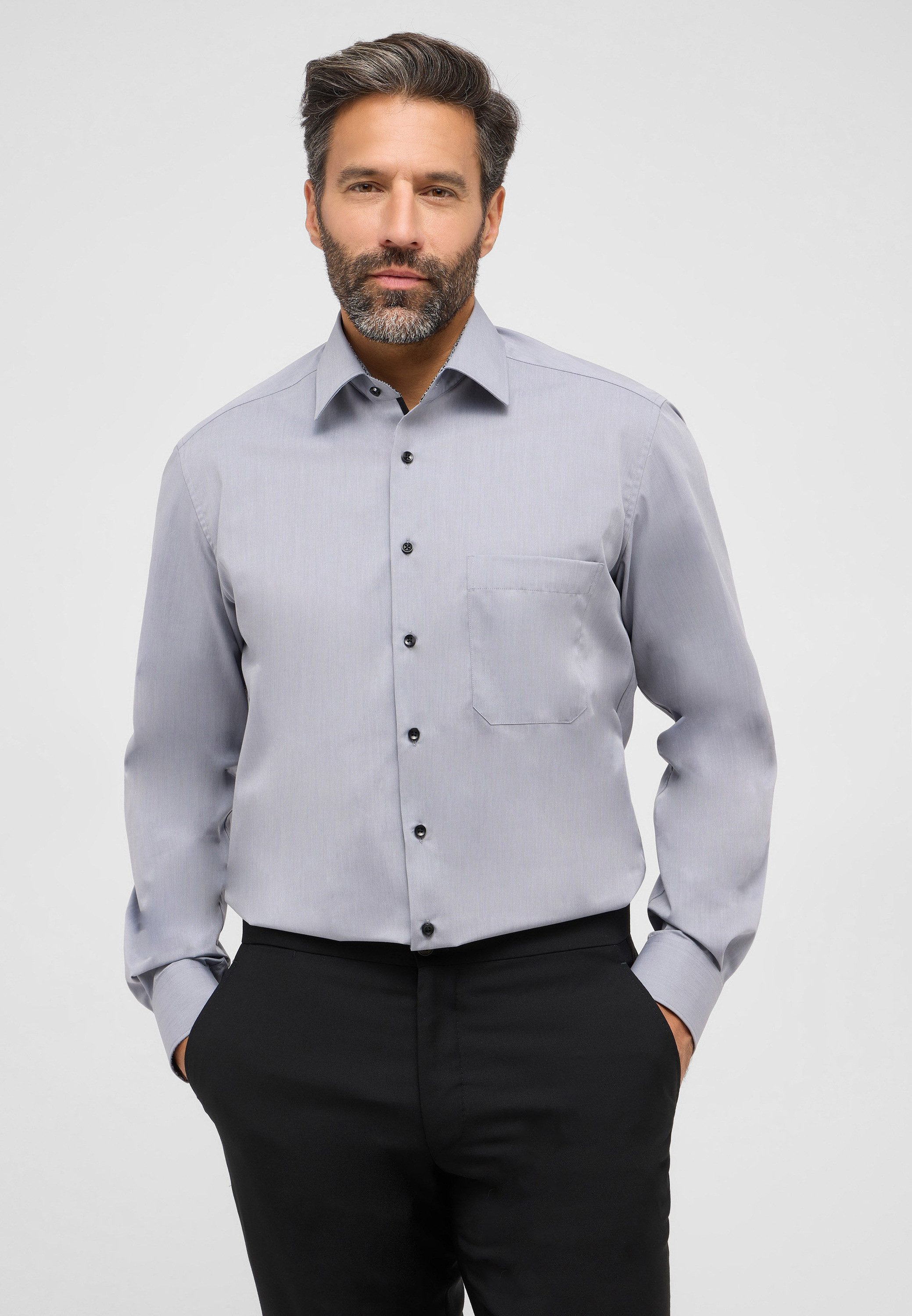 Eterna Langarmhemd COMFORT FIT NON IRON (bügelfrei)