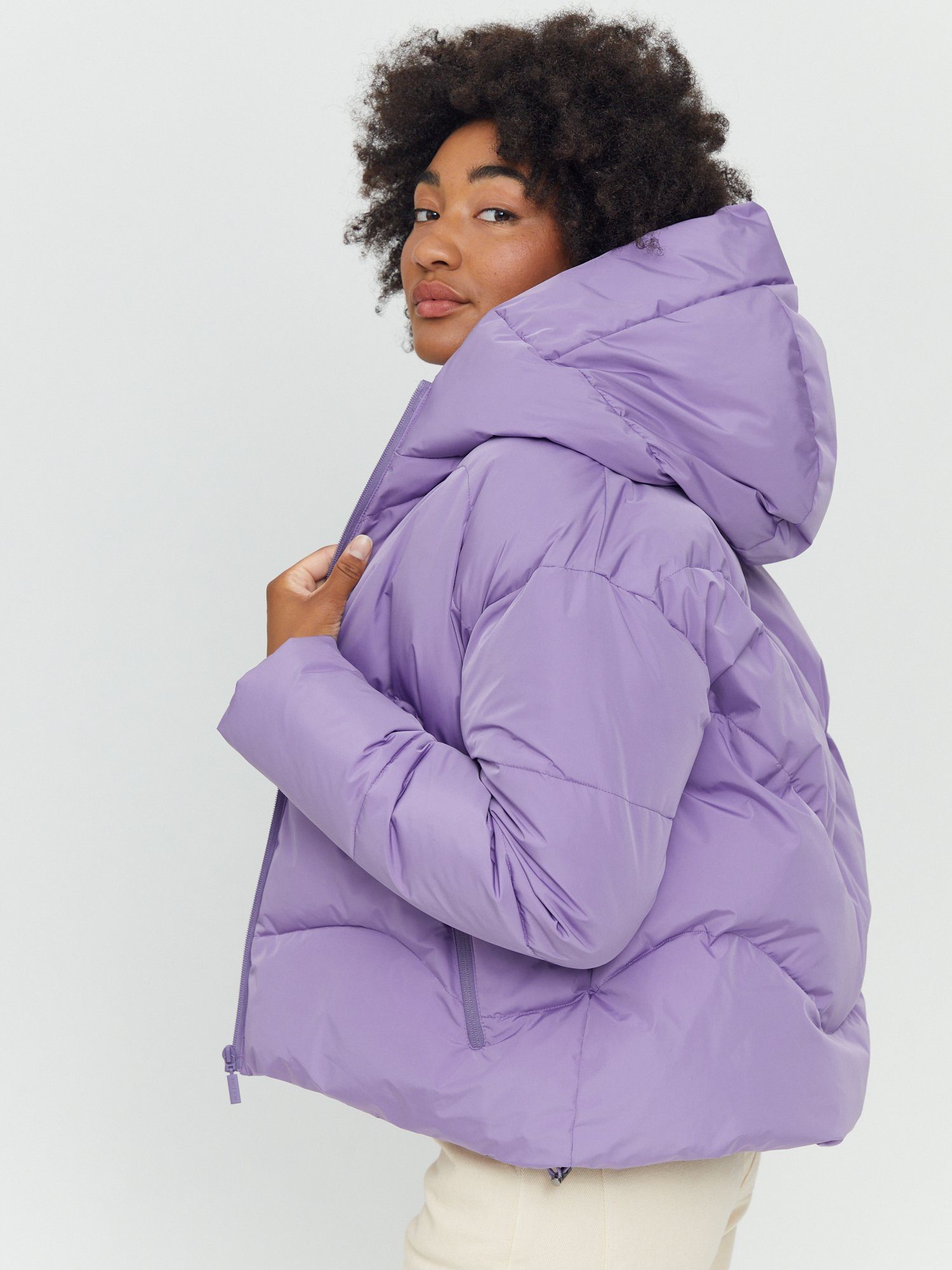 MAZINE Winterjacke Dana Puffer Jacket haze warm gefüttert purple