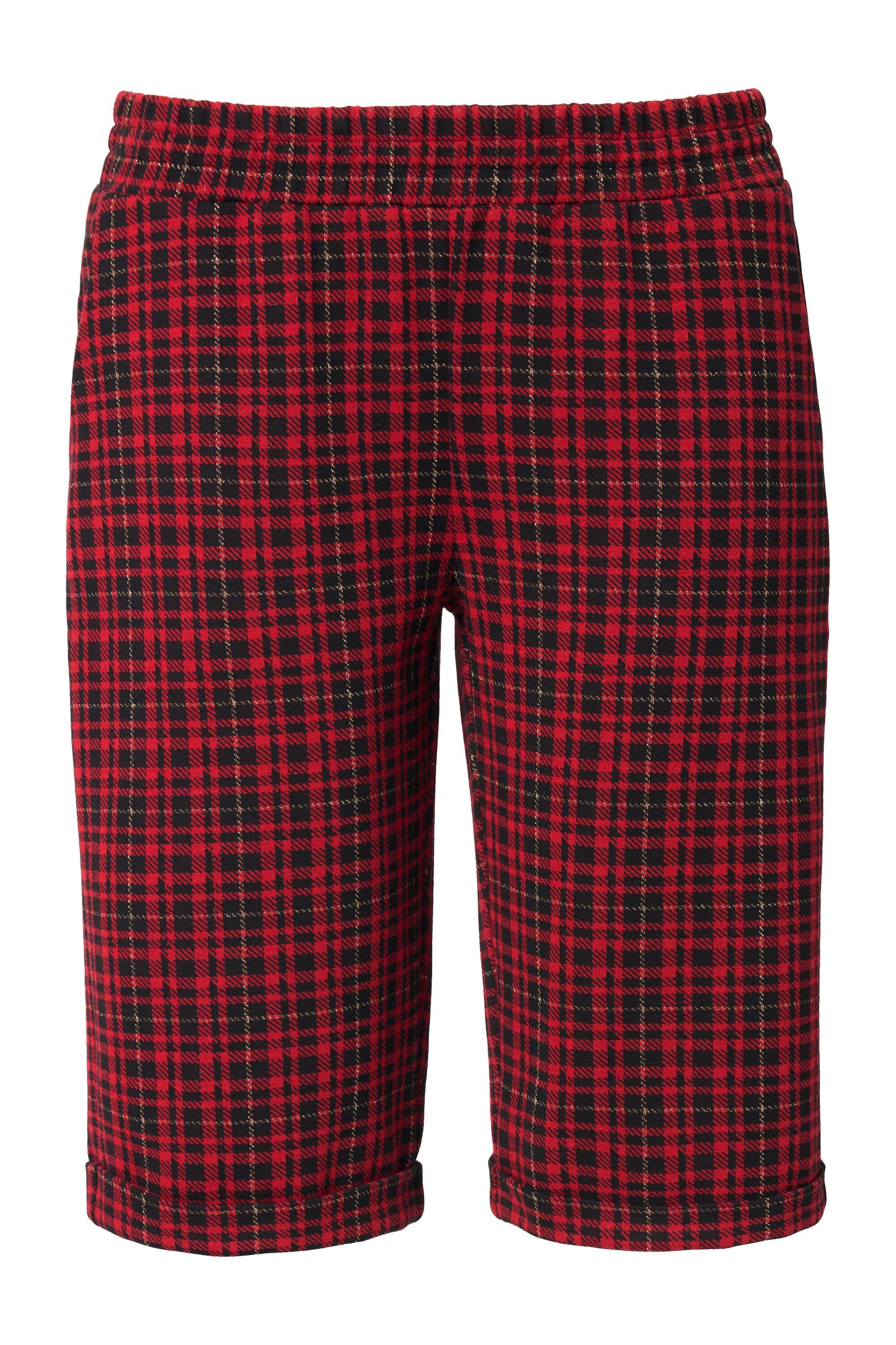 MIAMODA Schlupfhose Bermuda Loose Fit Jacquard Saumumschlag günstig online kaufen