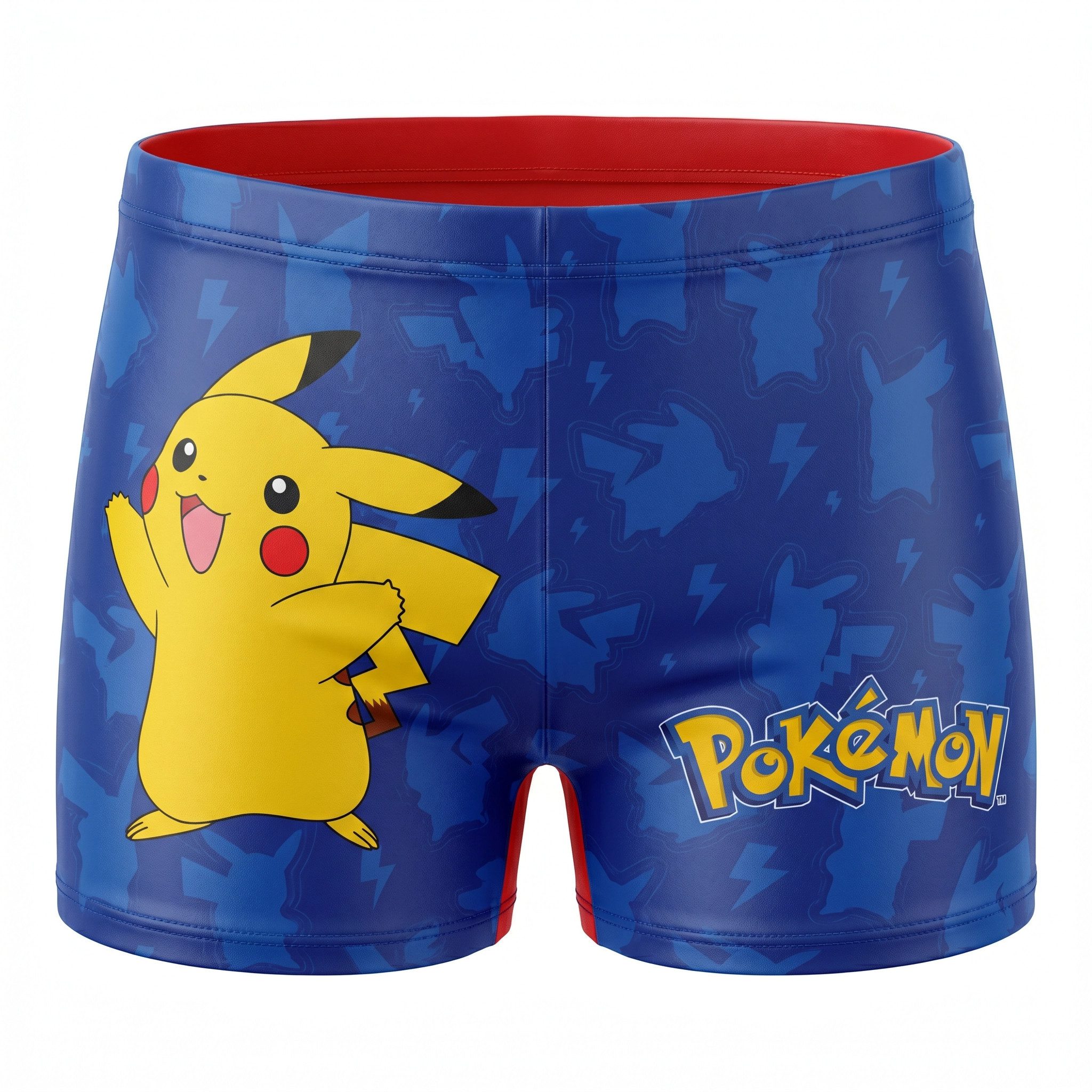 POKÉMON Badehose Pokemon Pikachu Kinder Badehose Badeshorts Shorts Schwimmhose Gr. 104 bis 128