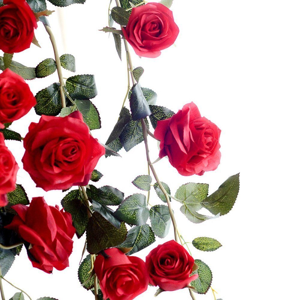 Kunstblume Künstliche Rosengirlande Dekoration, SRRINM