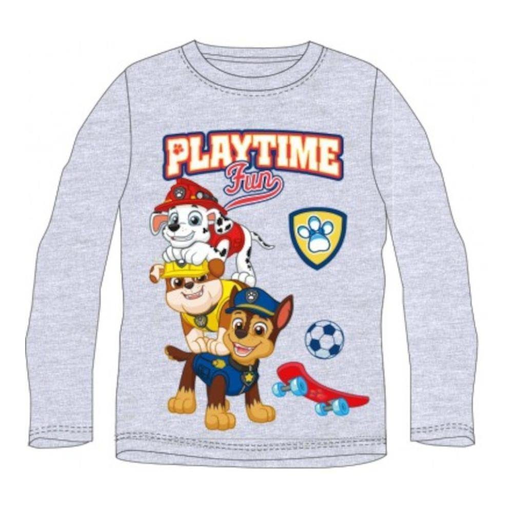 PAW PATROL T-Shirt Paw Patrol Langarm-T-Shirt für Jungen - "Playtime Fun" Design, 100%