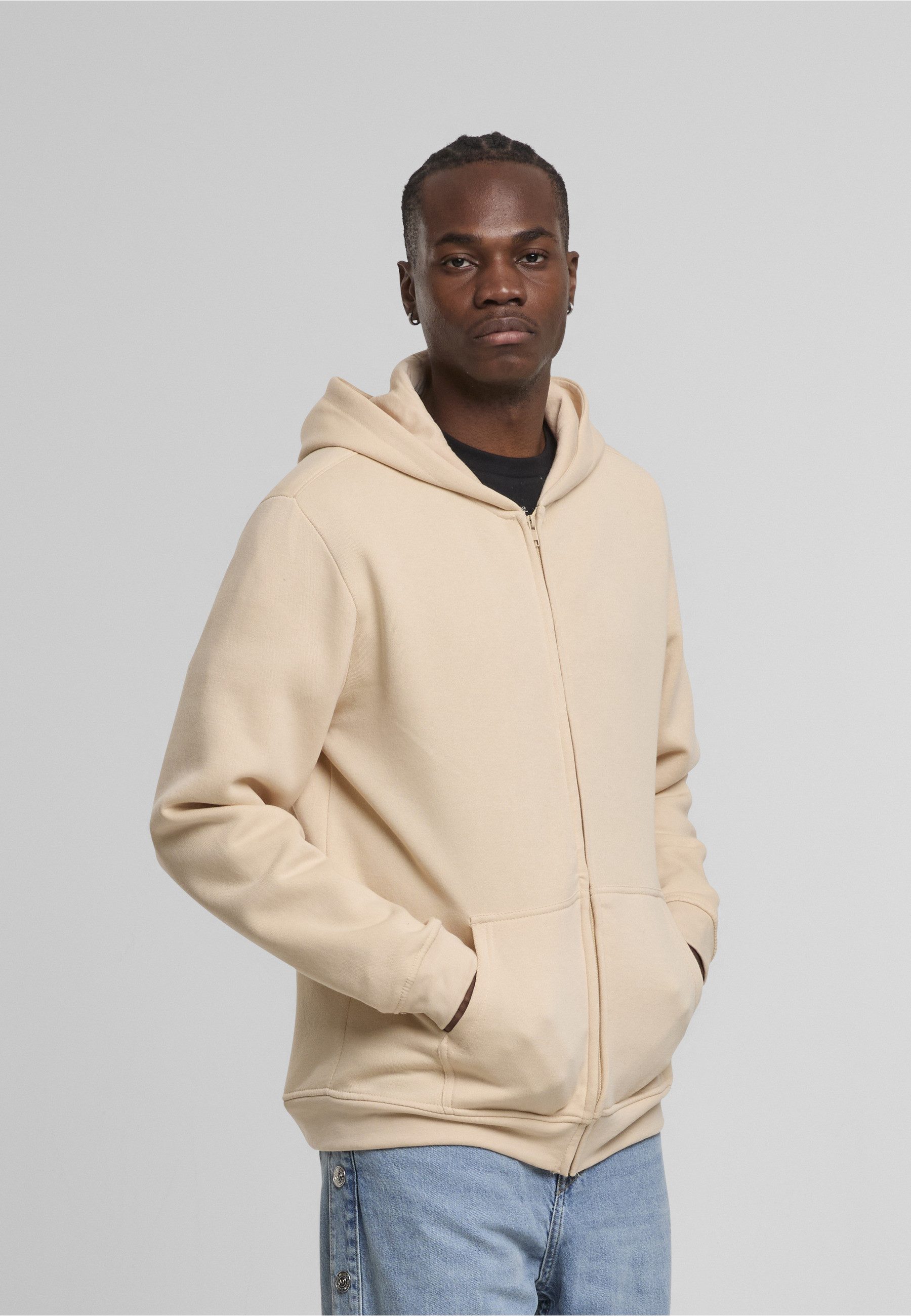 URBAN CLASSICS Sweatjacke Urban Classics Basic Essential Zip Hoody