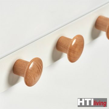 HTI-Living Türgarderobe Türhängeleiste weiß Metall/Holz, (Stück, 1-St., 1 Garderobe ohne Dekoration), Türgarderobe